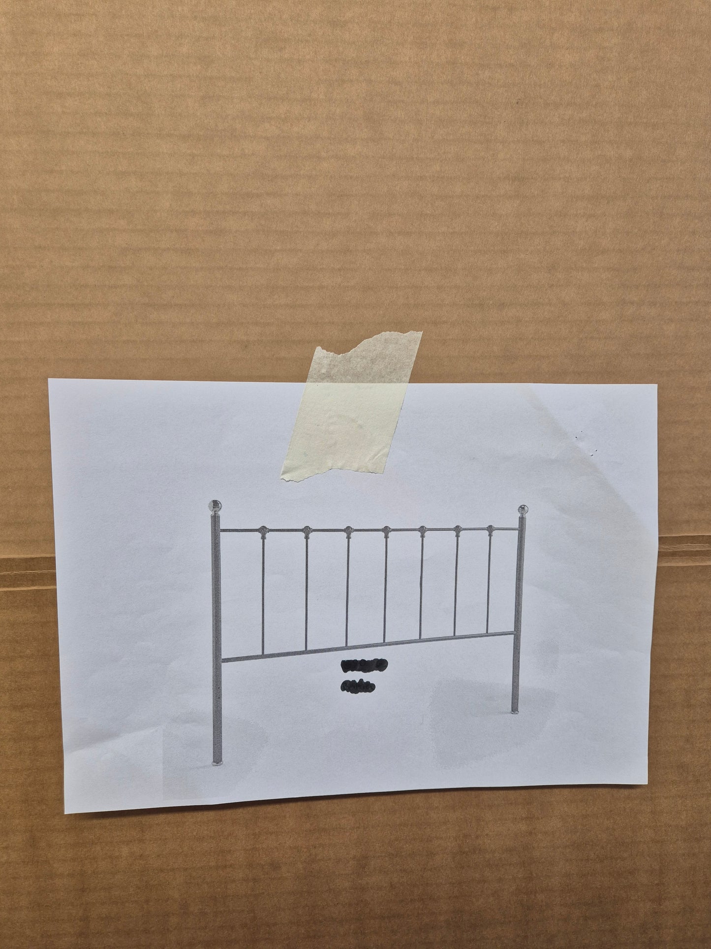 Vintage Finnish Metal Headboard – Messin Oy Unused | Original Packaging | Made in Finland