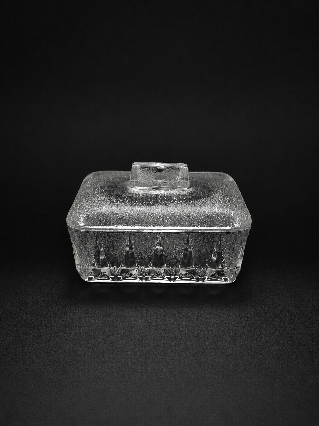 1950 Vintage English Butter Dish with Lid