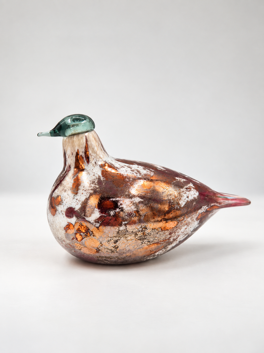 Oiva Toikka Cucunor 2008 Annual Bird | Iittala Nuutajärvi Signed Finnish Art Glass Bird | Vintage Scandinavian Decor