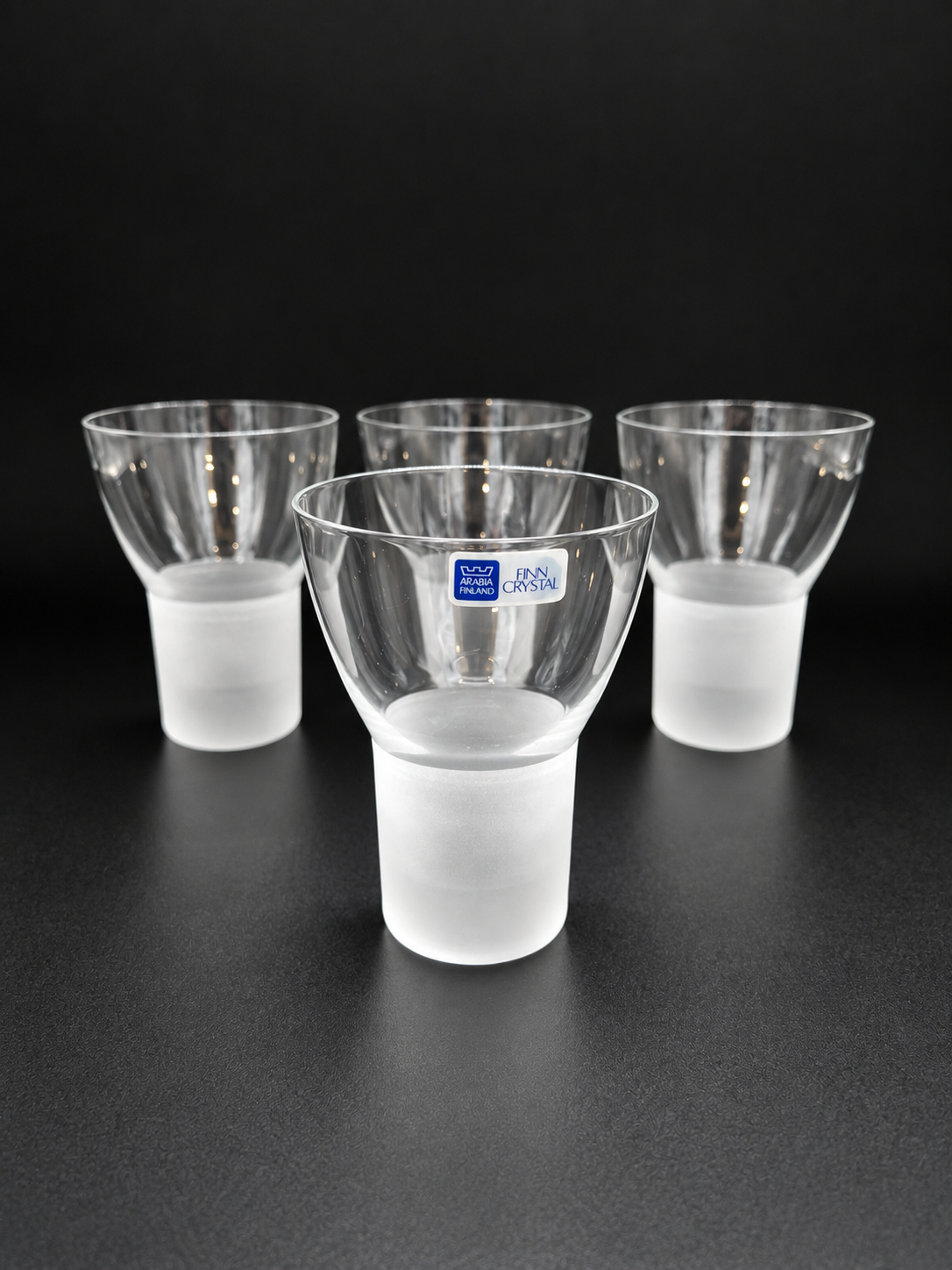 Set of 4 Iittala Marius 33 cl Hand Made Beer/Wine Glasses