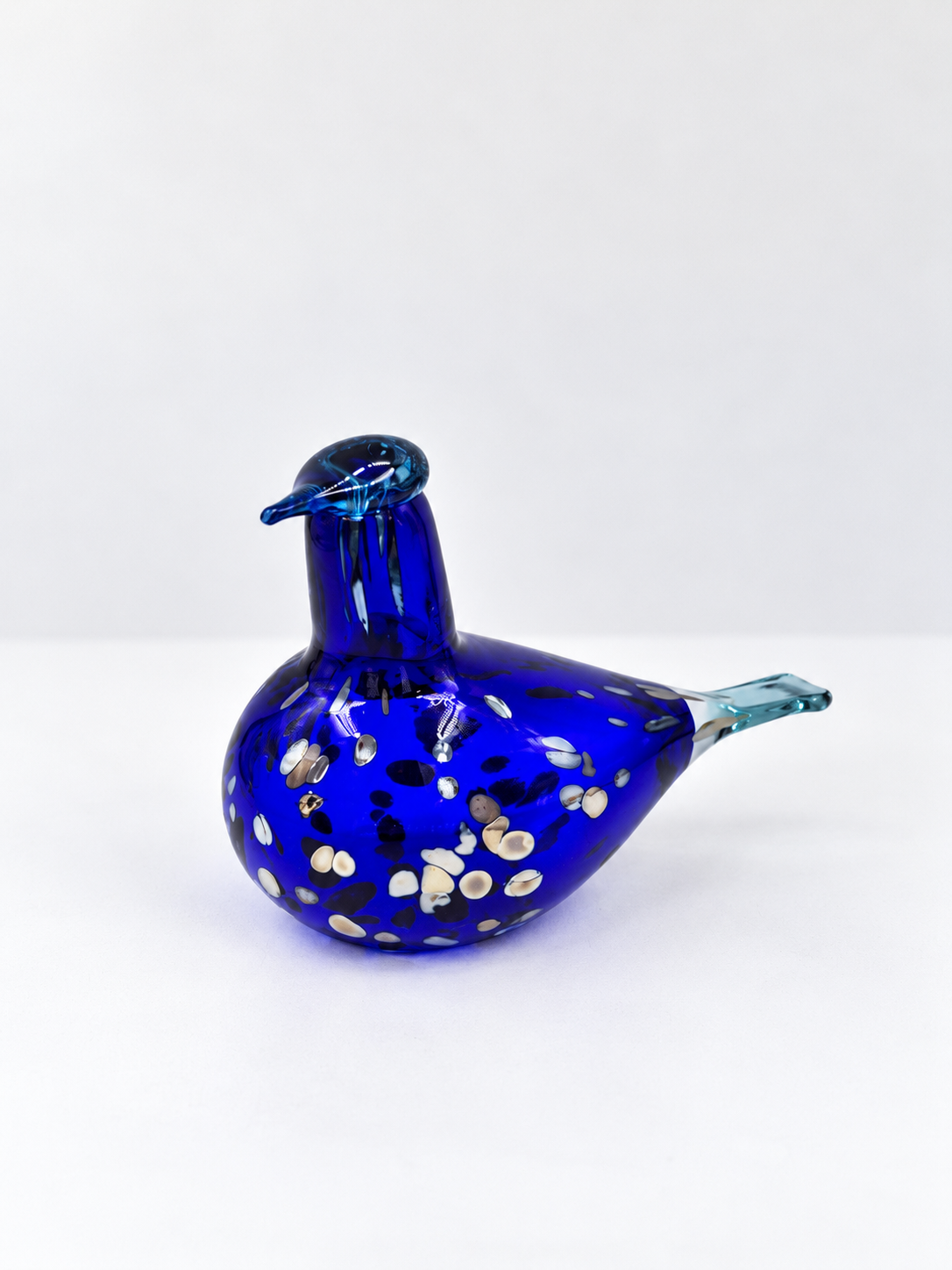 Oiva Toikka Sinikki Glass Bird, Nuutajärvi Iittala, Vantaa Special Edition 2002