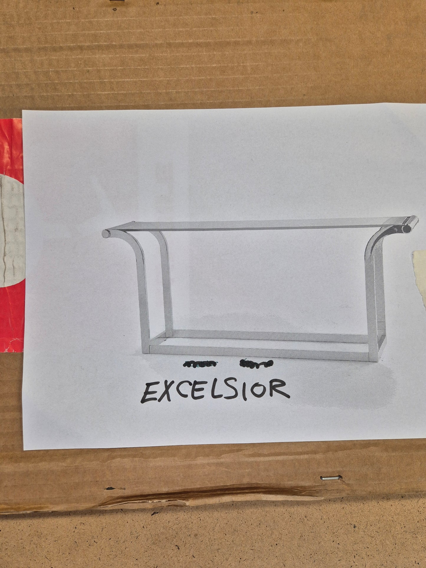 Vintage Finnish Glass & Brass Coffee Table – Messin Oy Unused, Original Factory Packaging – c. 1970s