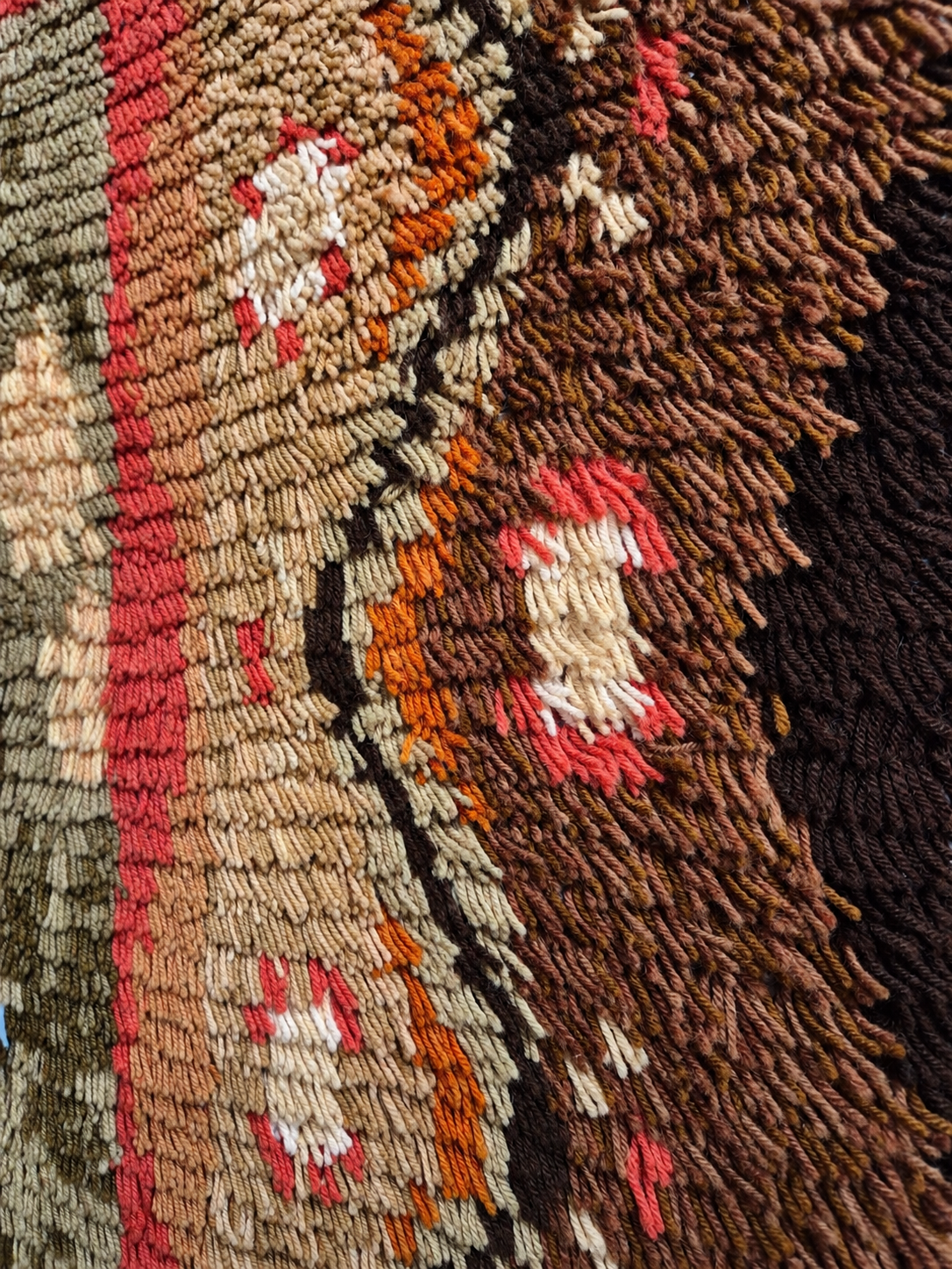 Vintage Finnish Humalasalkoja Ryijy by A.W. Raitio, Neovius Wall Rug, Scandinavian Wool Tapestry