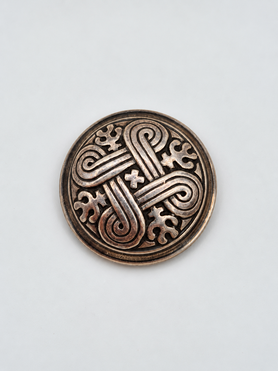 Silver Hannunvaakuna Brooch Kalevala, Traditional Finnish Jewelry