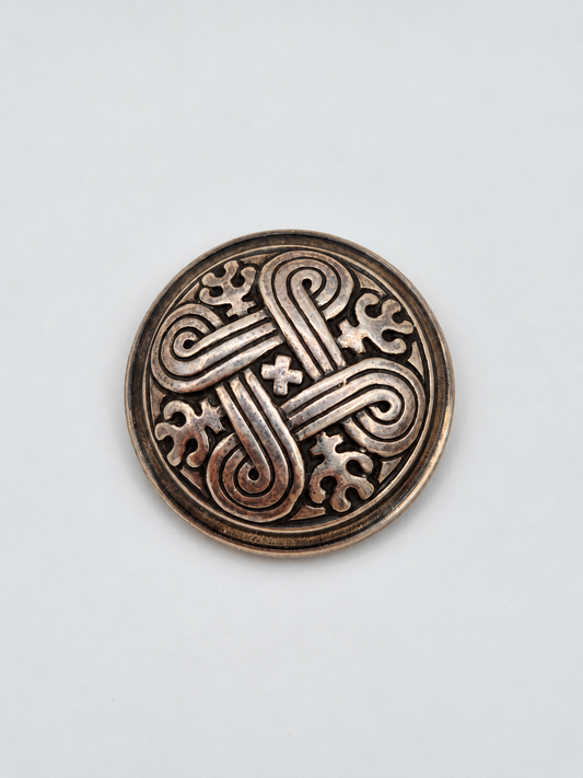 Silver Hannunvaakuna Brooch Kalevala, Traditional Finnish Jewelry
