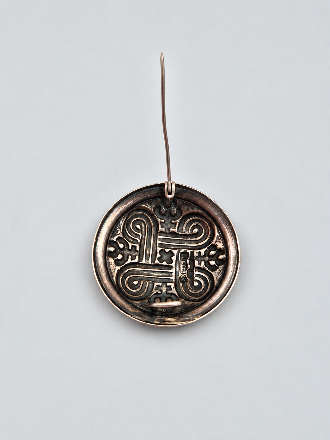 Silver Hannunvaakuna Brooch Kalevala, Traditional Finnish Jewelry