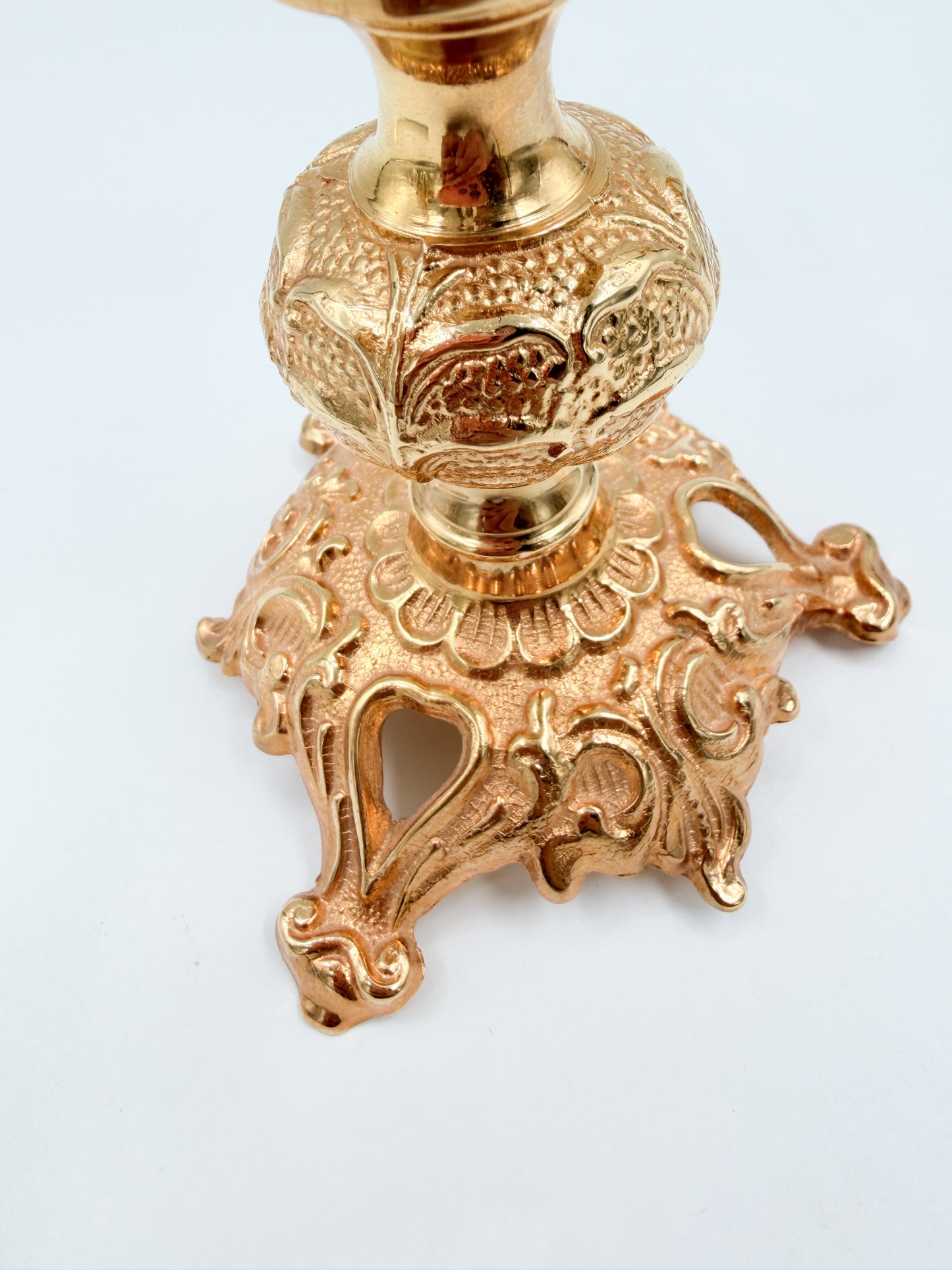 Turun Kristalli Candle Holder, Crystal & Brass Candelabra