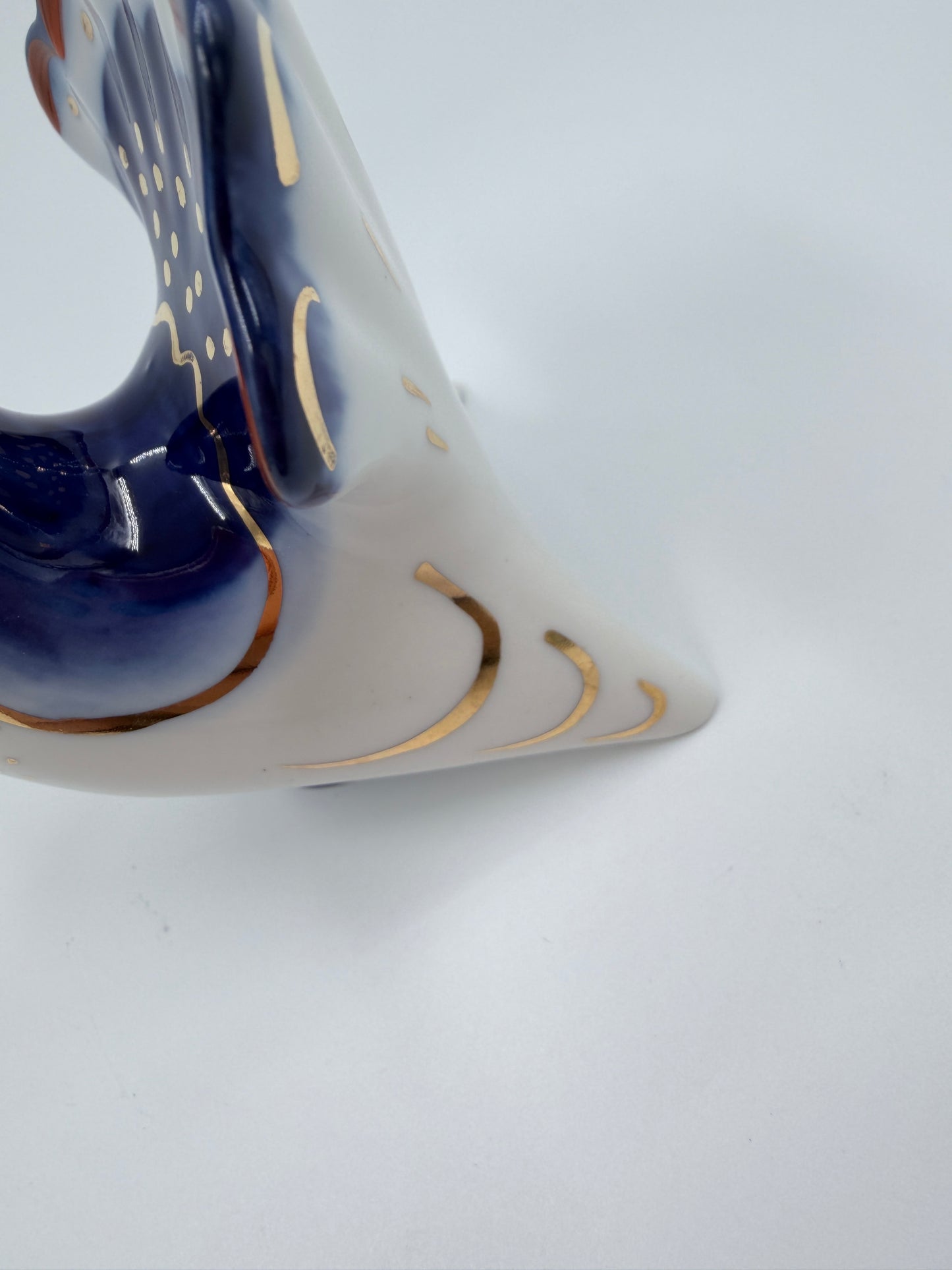 Vintage USSR Lomonosov Porcelain Turkey Salt & Pepper Shakers Set Hand Painted