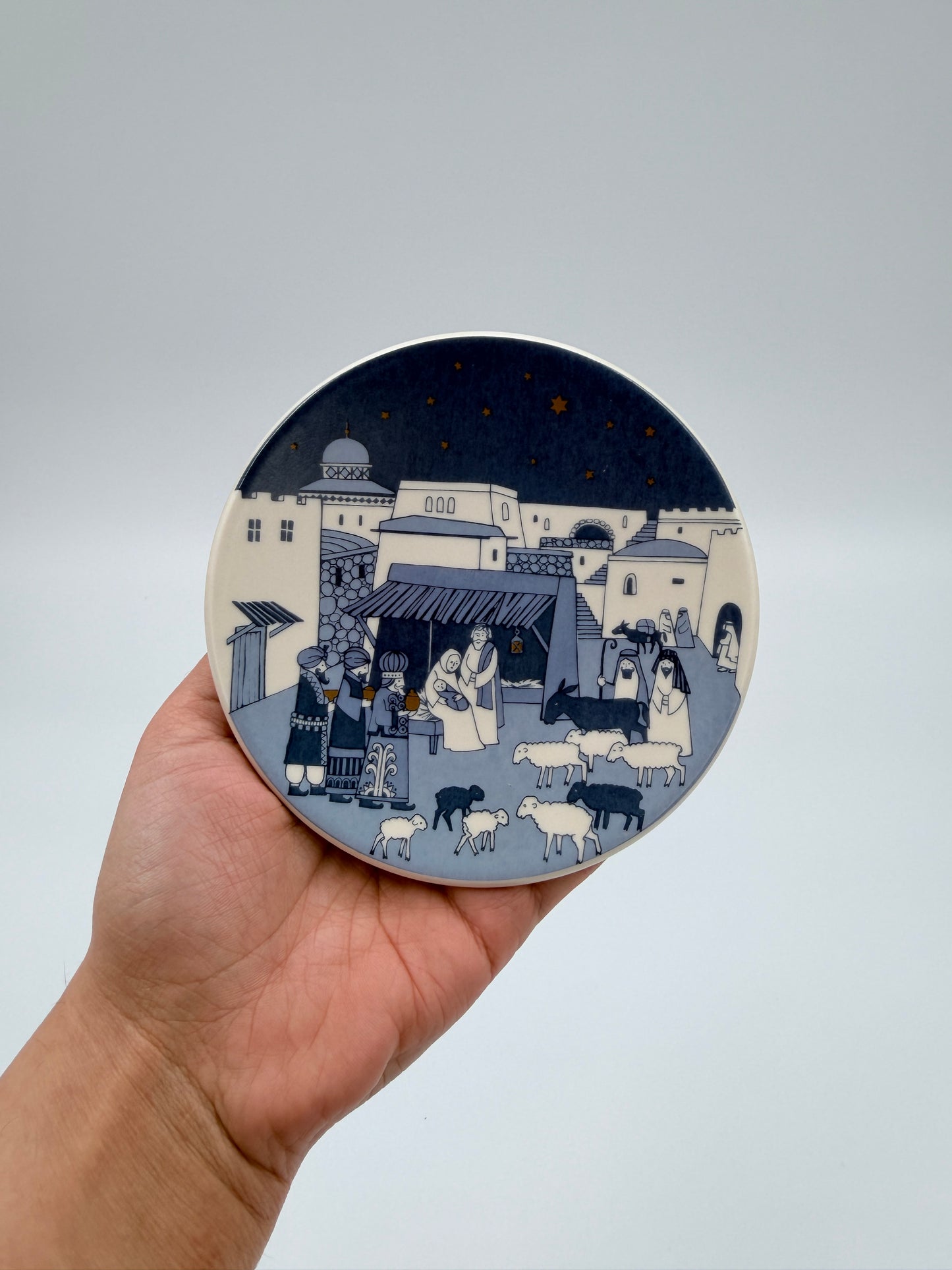 Arabia Crib Krippe Wall Plate Raija Uosikkinen Finland