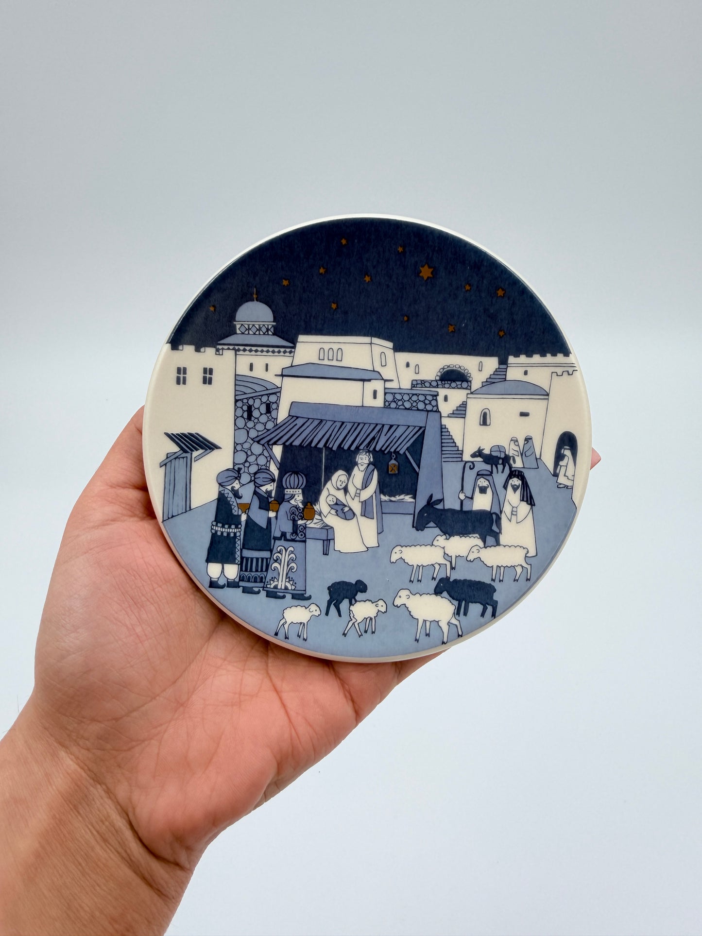 Arabia Crib Krippe Wall Plate Raija Uosikkinen Finland