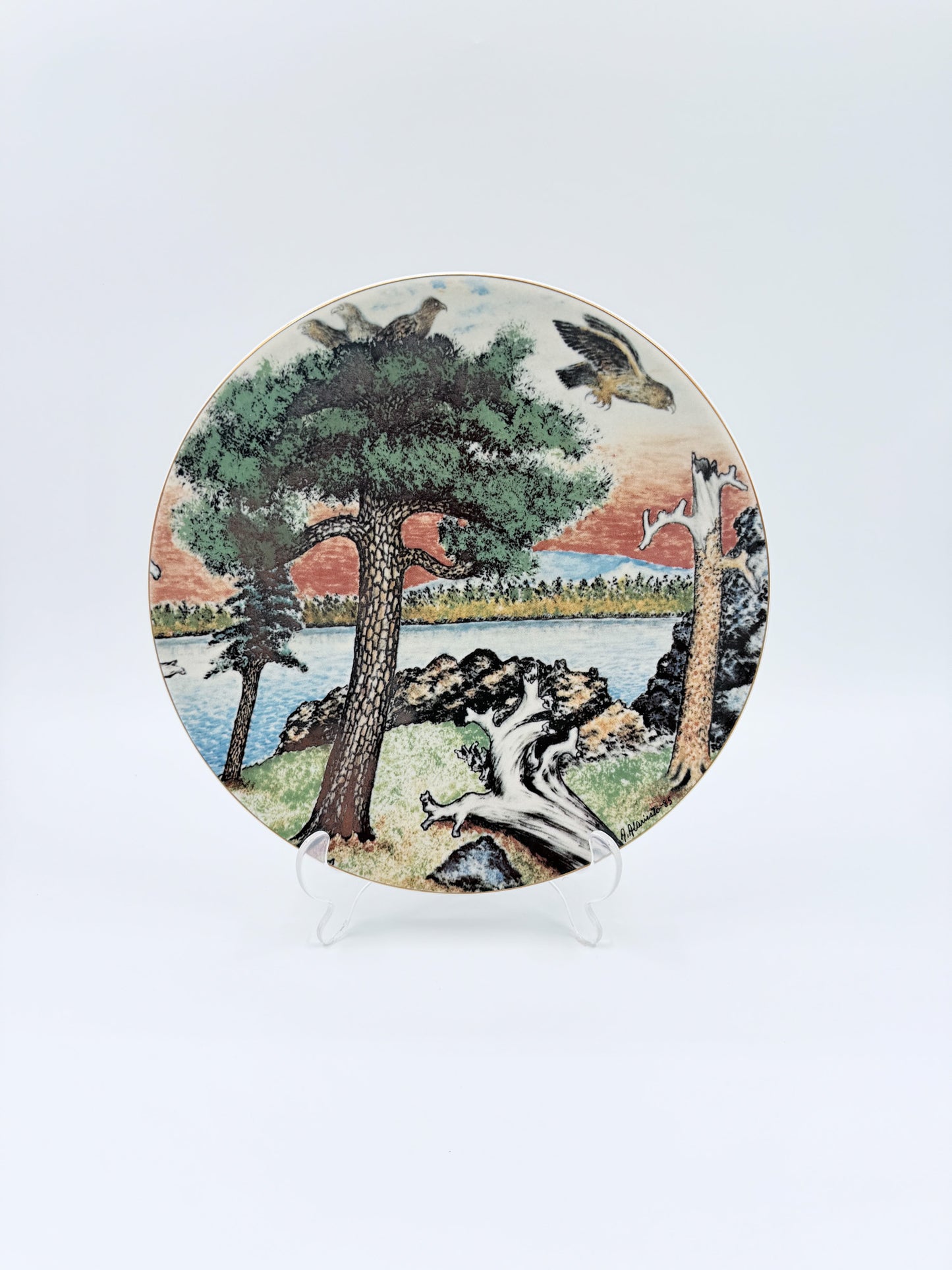 Arabia Finland 1985 Andreas Alariesto Lapland Wall Plate – Limited Edition 7000