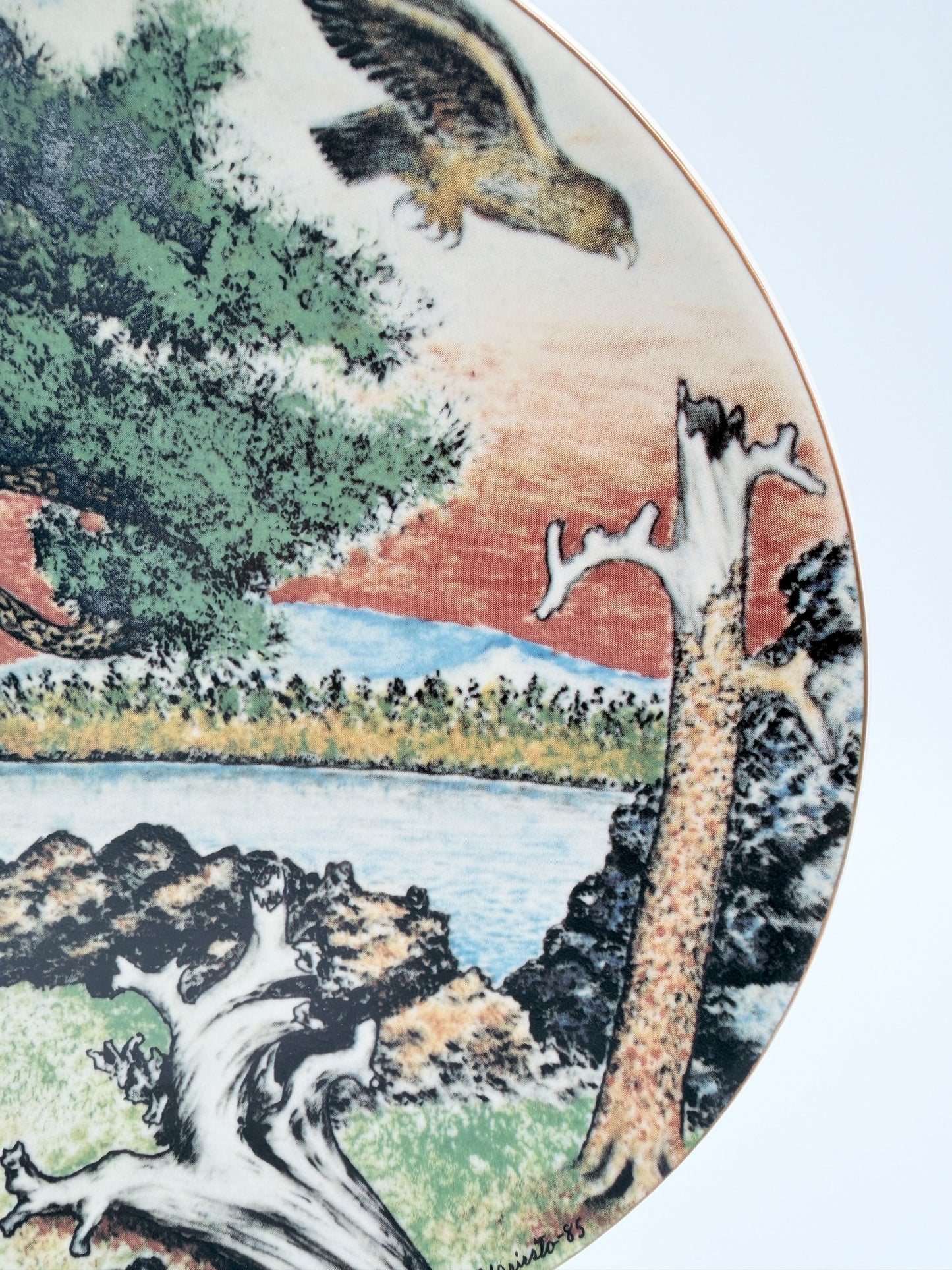Arabia Finland 1985 Andreas Alariesto Lapland Wall Plate – Limited Edition 7000