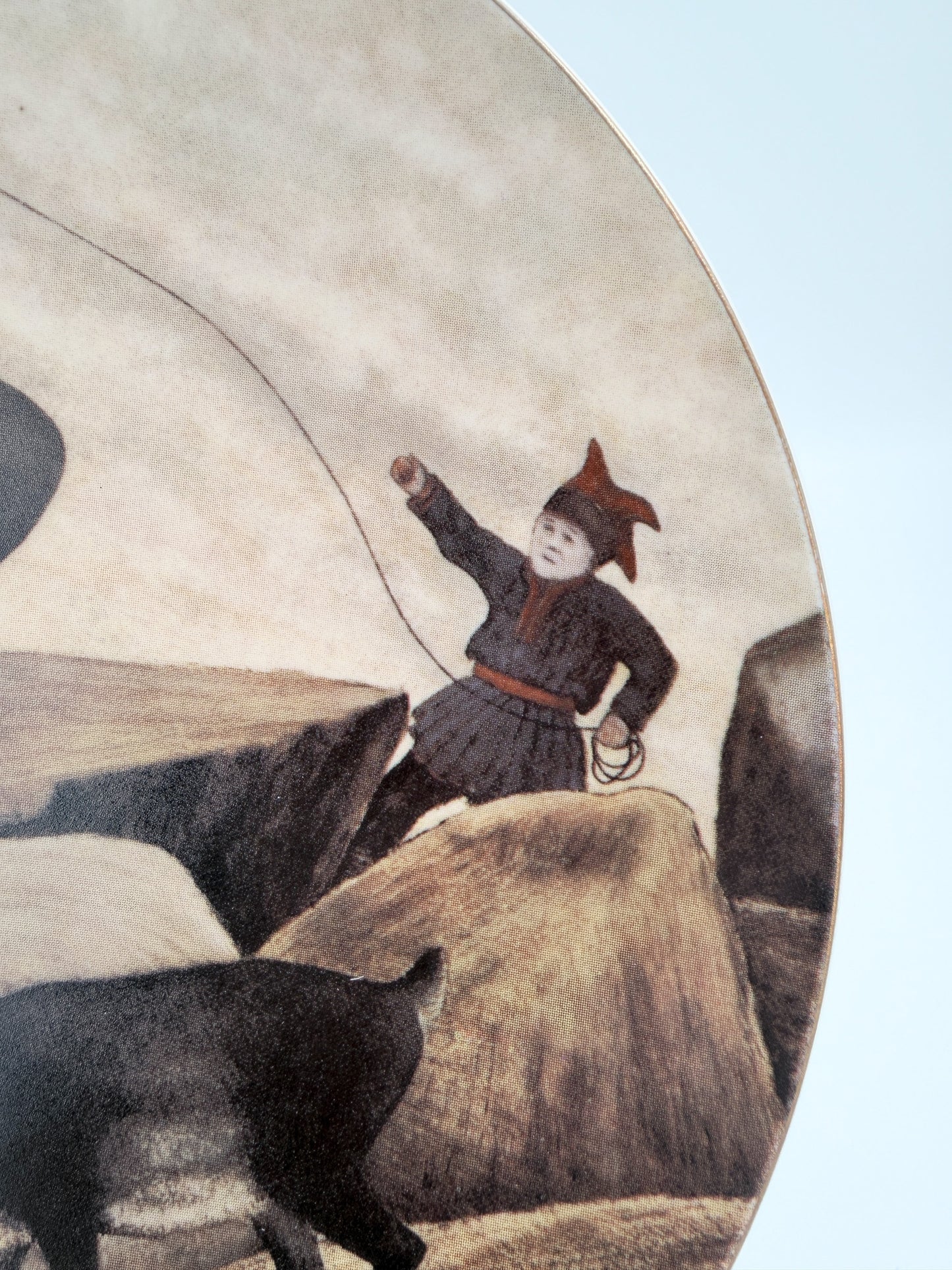 Arabia Finland 1983 Andreas Alariesto Lapland Wall Plate – Limited Edition 7000