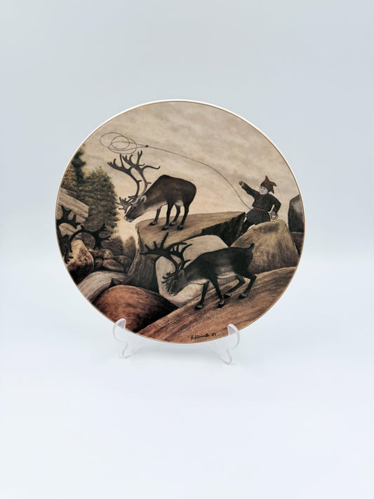 Arabia Finland 1983 Andreas Alariesto Lapland Wall Plate – Limited Edition 7000