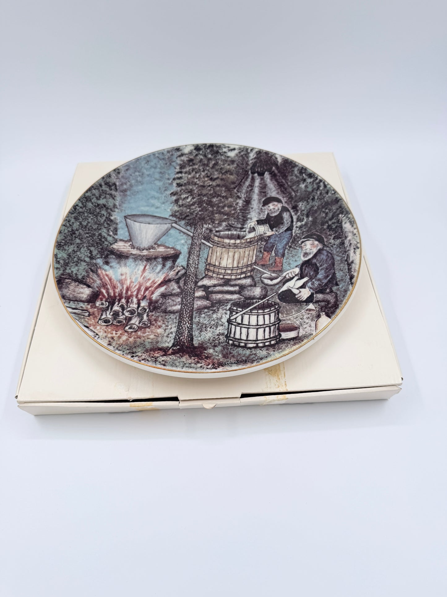 Arabia Finland 1984 Andreas Alariesto Lapland Wall Plate – Limited Edition 7000