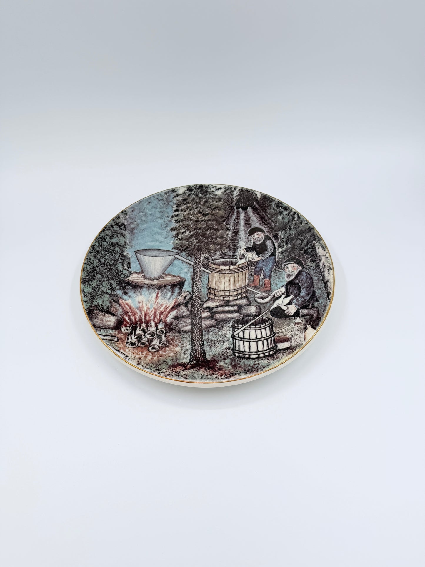 Arabia Finland 1984 Andreas Alariesto Lapland Wall Plate – Limited Edition 7000