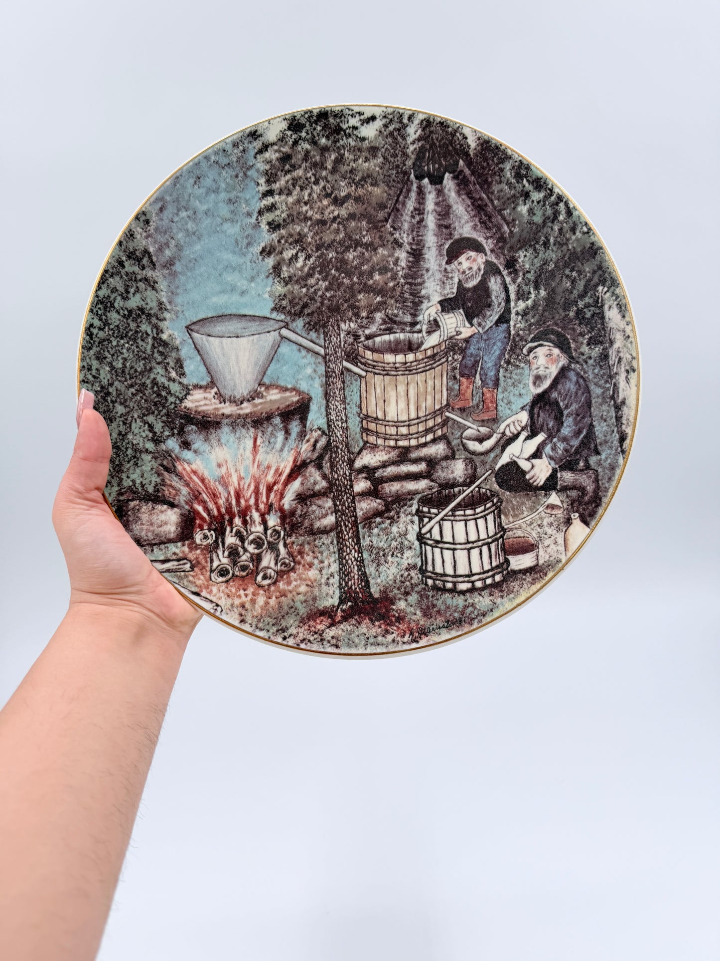 Arabia Finland 1984 Andreas Alariesto Lapland Wall Plate – Limited Edition 7000