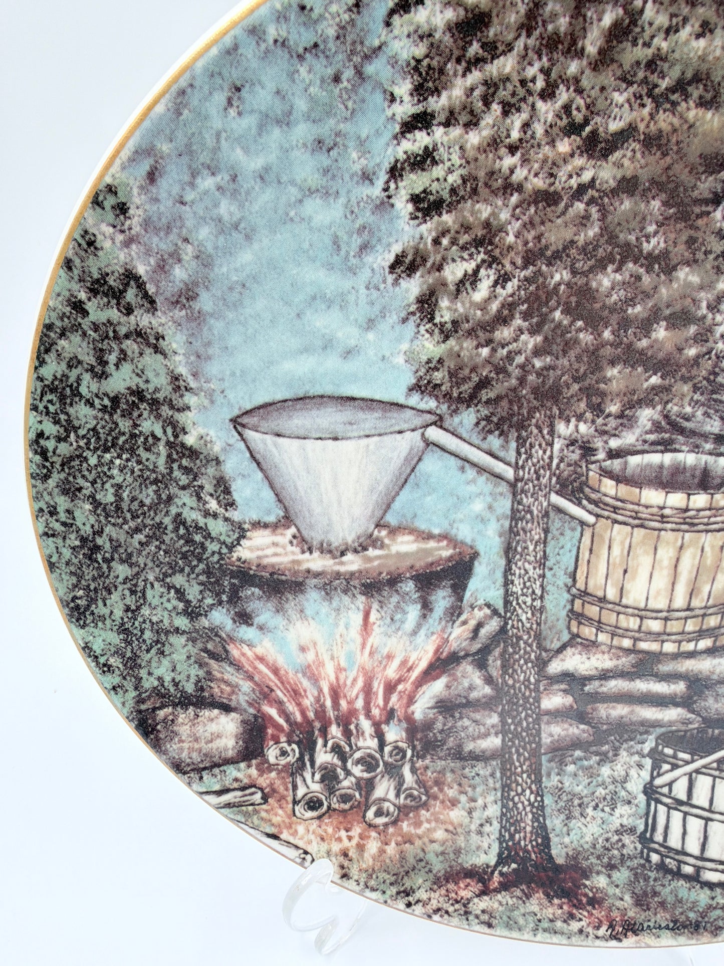 Arabia Finland 1984 Andreas Alariesto Lapland Wall Plate – Limited Edition 7000