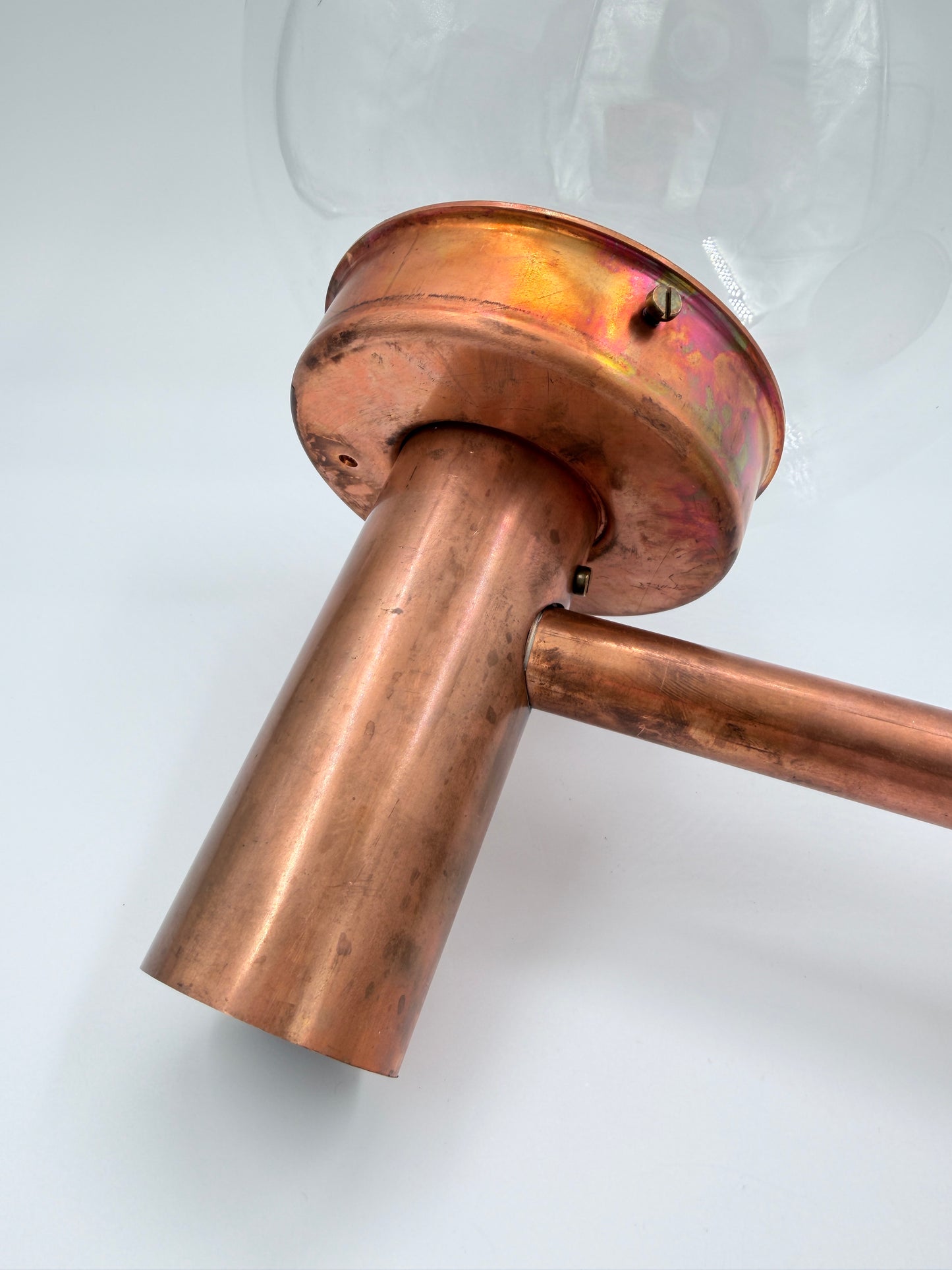 Lisa Johansson-Pape Wall Lamps Model 140-015 for Orno – Copper & Glass