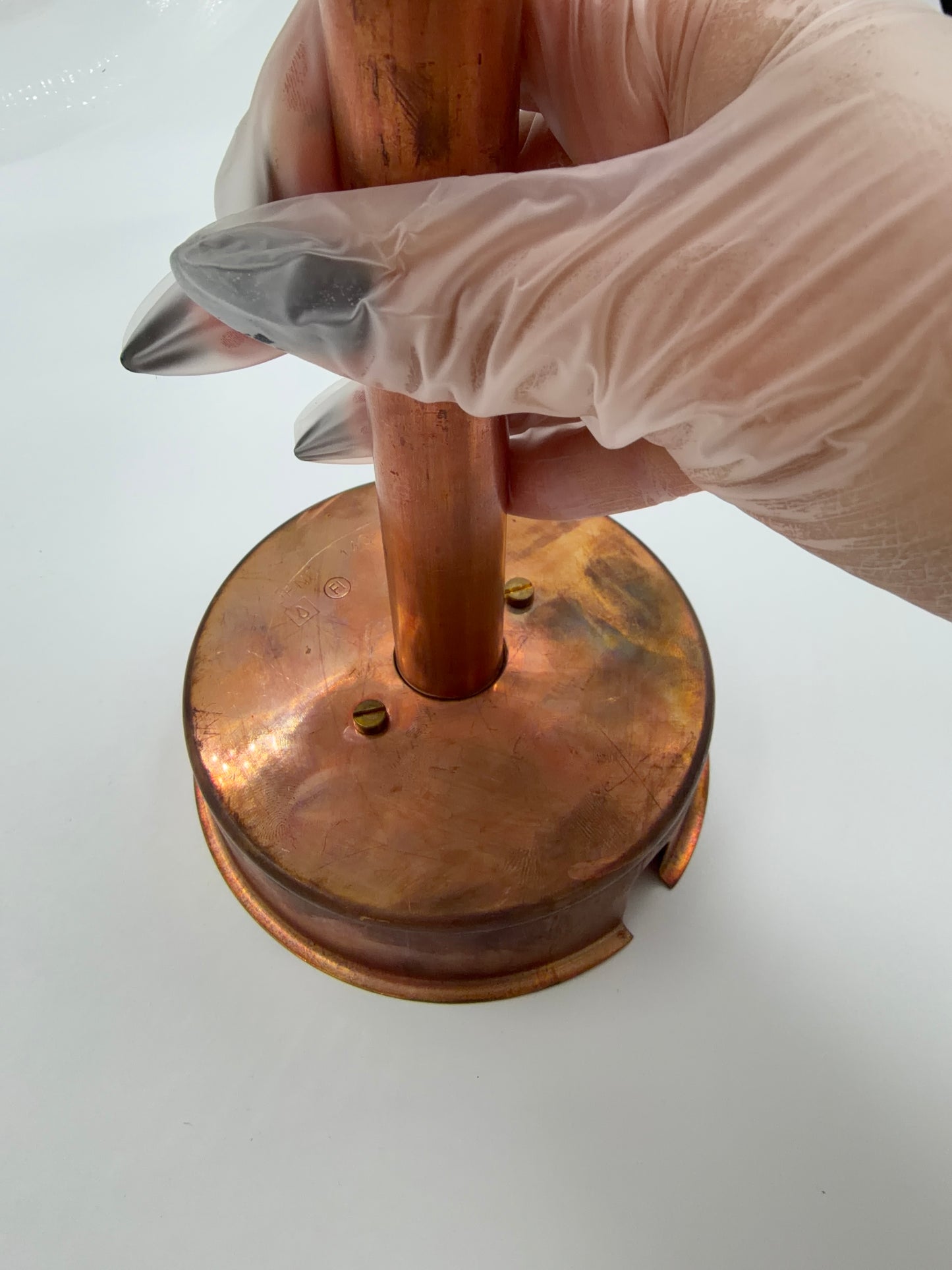 Lisa Johansson-Pape Wall Lamps Model 140-015 for Orno – Copper & Glass