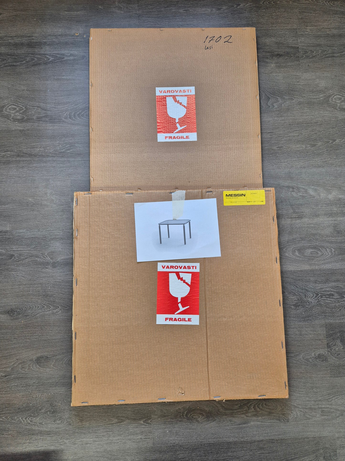 Vintage Side Table by Messin Oy – Finnish Design, Unused, Original Packaging