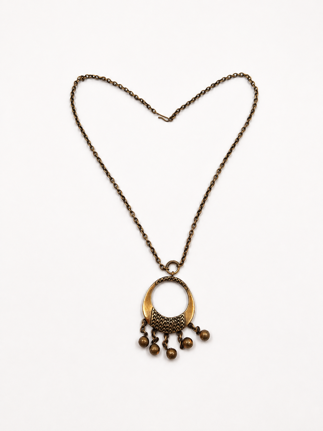 Pentti Sarpaneva Bronze Pendant Necklace, Finnish Brutalist Jewellery, 1960s 1970s Vintage Scandinavian Necklace