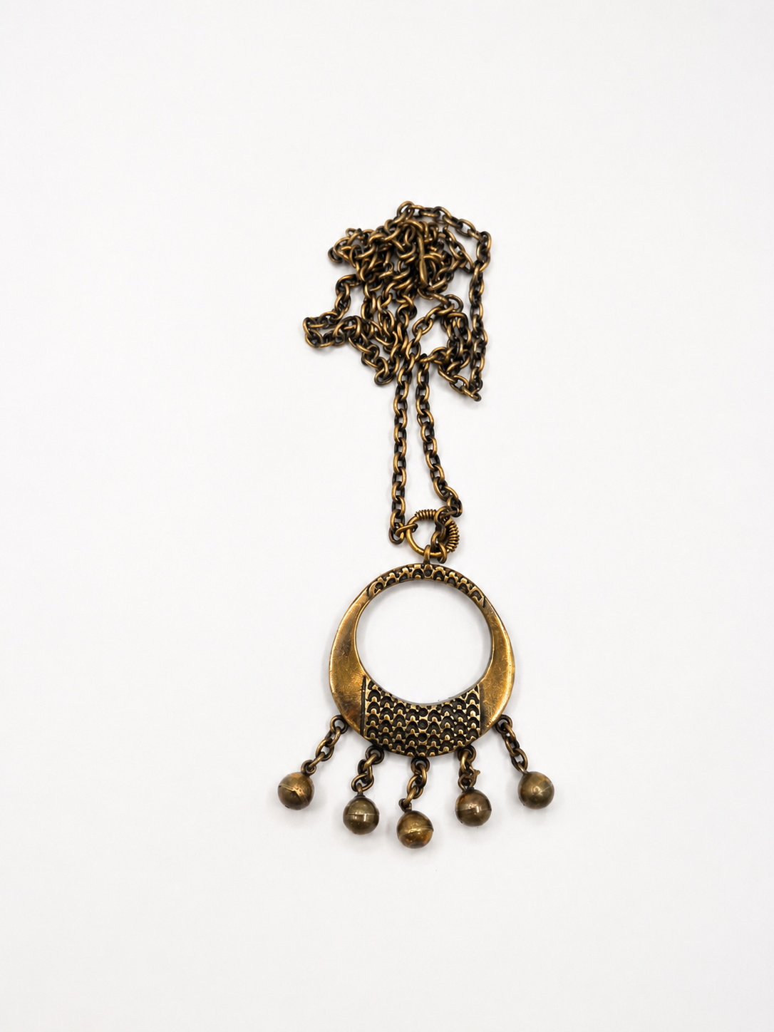 Pentti Sarpaneva Bronze Pendant Necklace, Finnish Brutalist Jewellery, 1960s 1970s Vintage Scandinavian Necklace