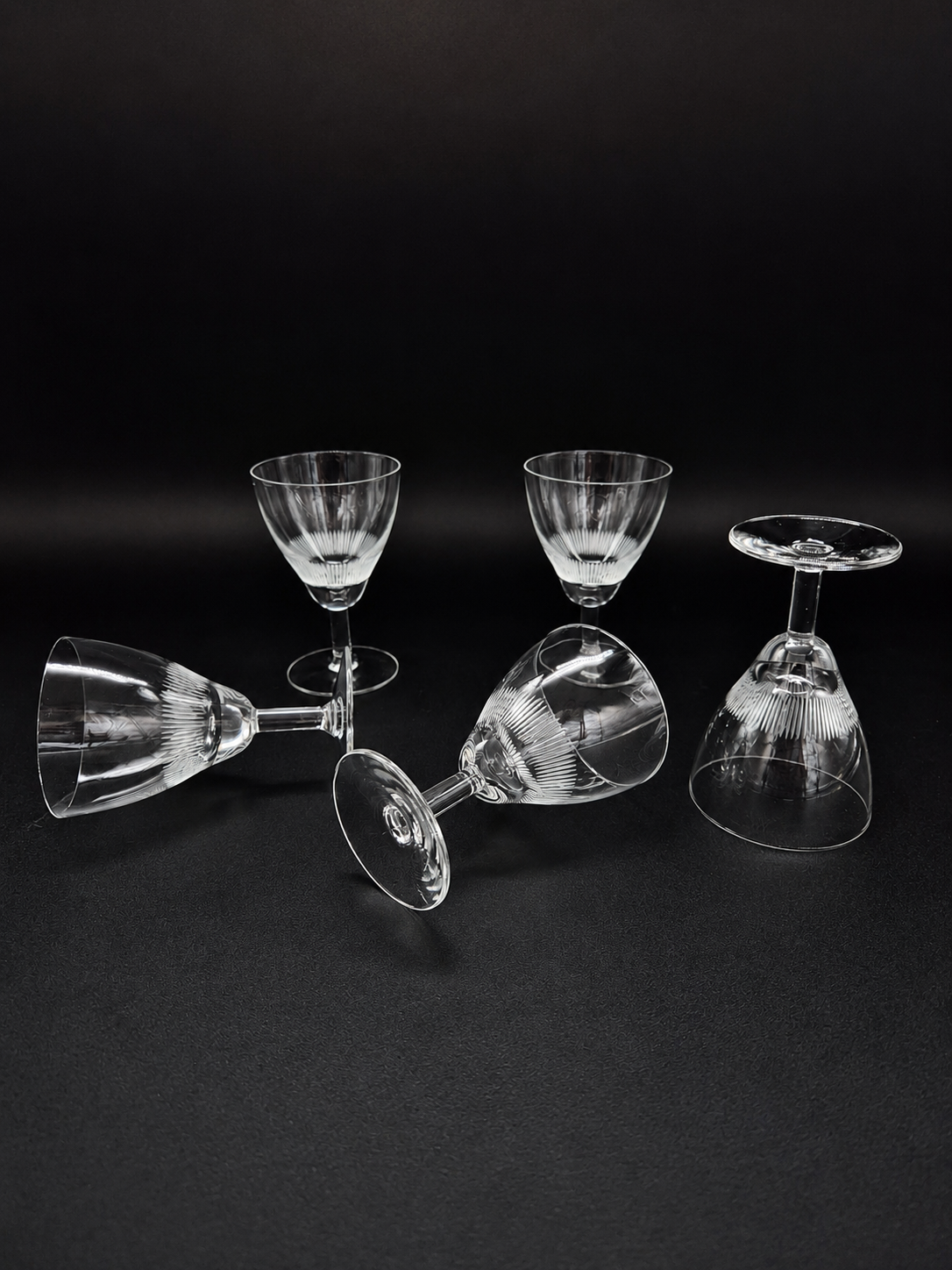 Set of 6 Kaj Franck Fennia Liqueur Glasses, Nuutajärvi Finland, Vintage Finnish Design, 1950s–60s