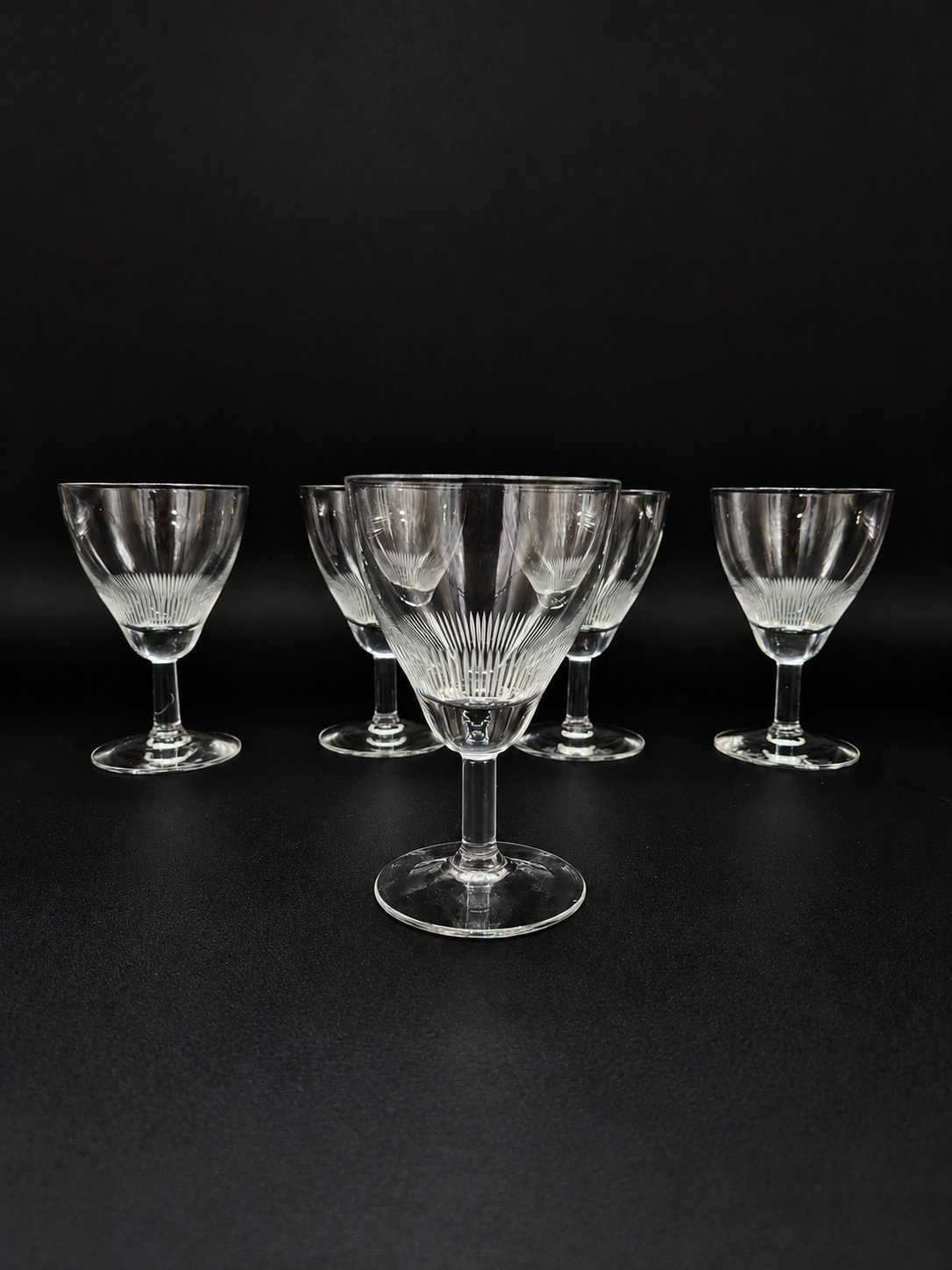 Set of 6 Kaj Franck Fennia Liqueur Glasses, Nuutajärvi Finland, Vintage Finnish Design, 1950s–60s