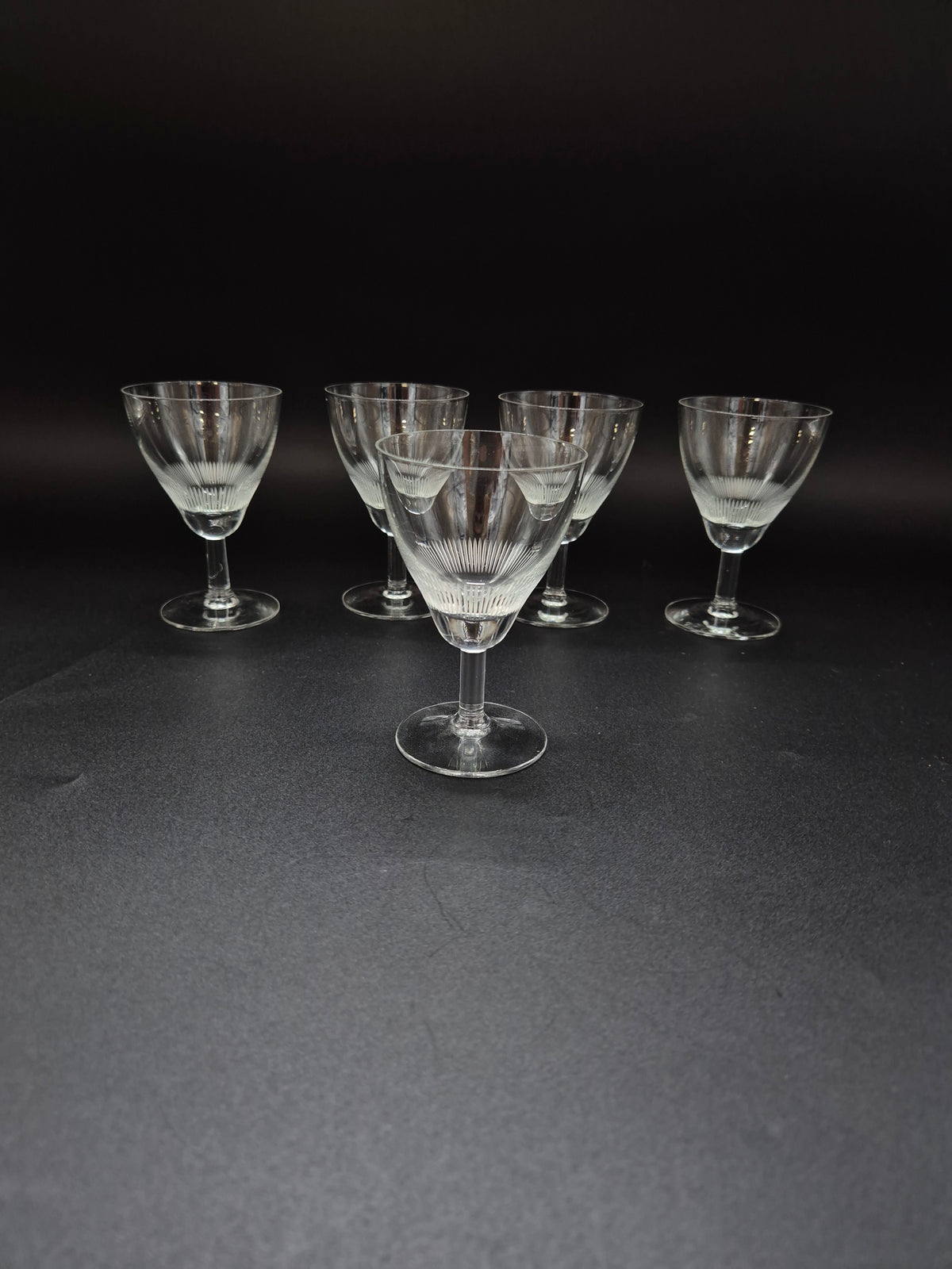 Set of 6 Kaj Franck Fennia Liqueur Glasses, Nuutajärvi Finland, Vintage Finnish Design, 1950s–60s