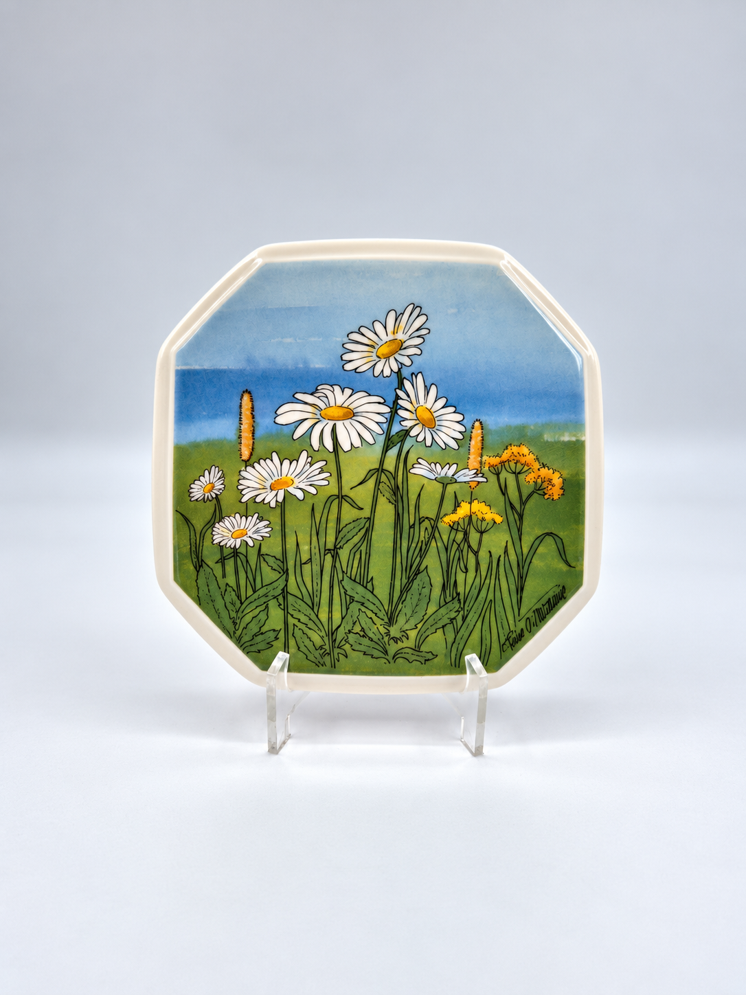 Arabia Päivänkakkara Wall Plate, 15 cm, Toivo G. Utriainen