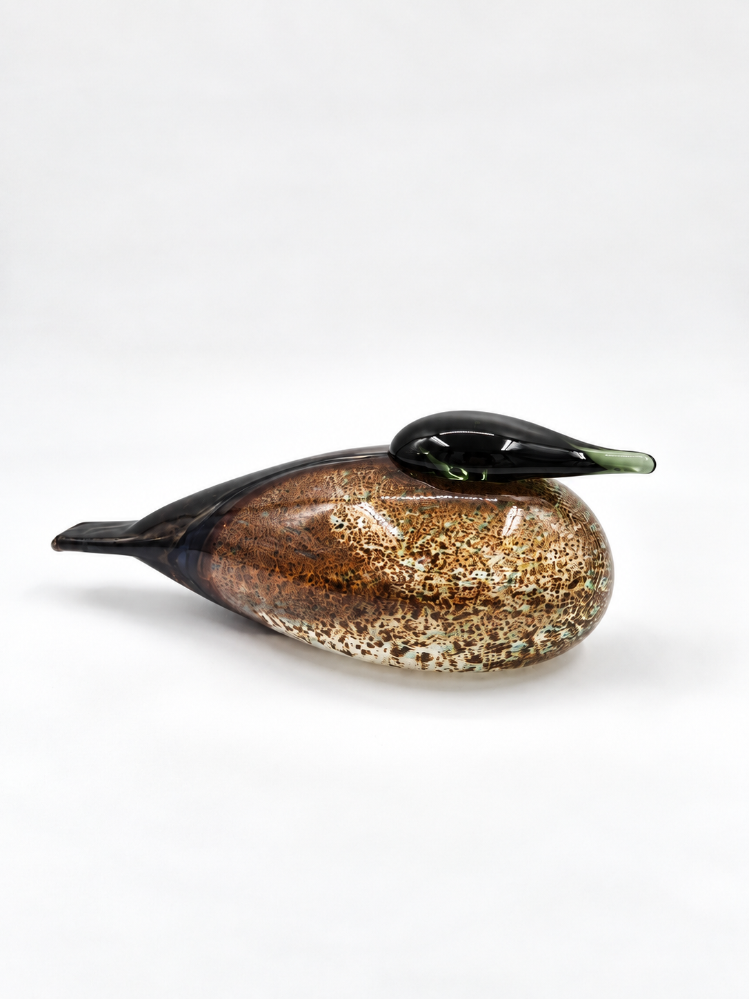 Signed Oiva Toikka Haahkatar Glass Bird, Nuutajärvi Finland
