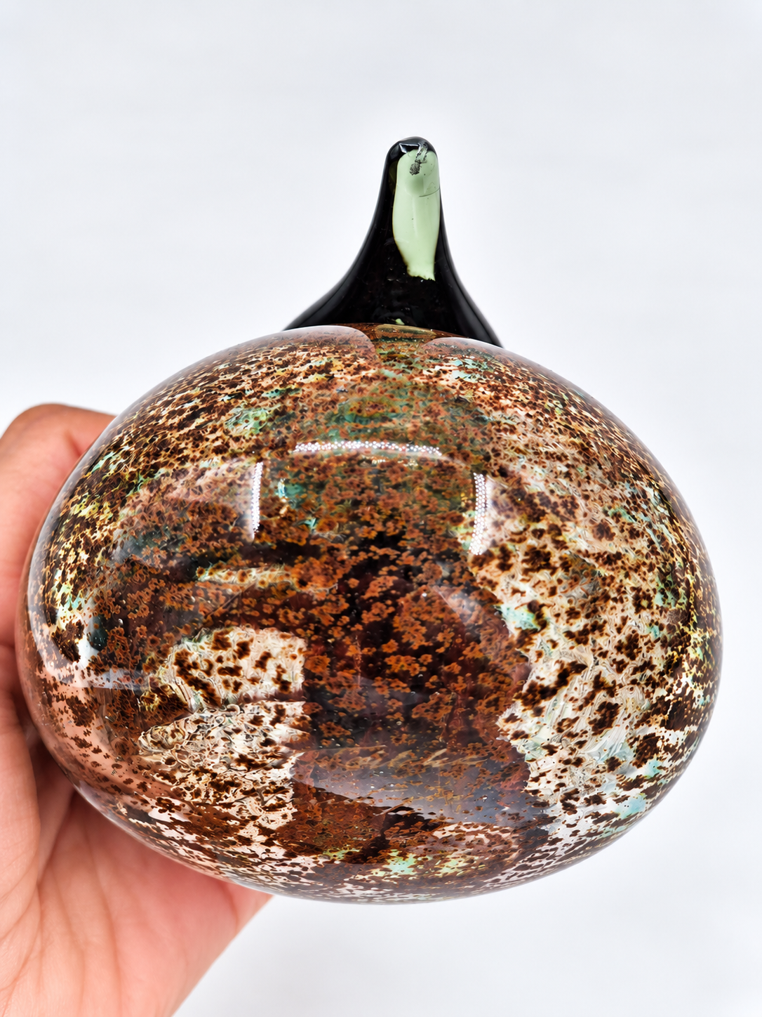 Signed Oiva Toikka Haahkatar Glass Bird, Nuutajärvi Finland