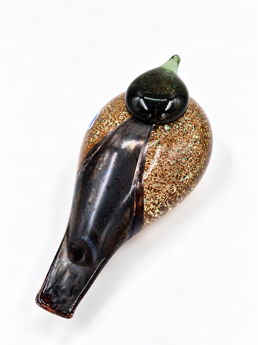 Signed Oiva Toikka Haahkatar Glass Bird, Nuutajärvi Finland