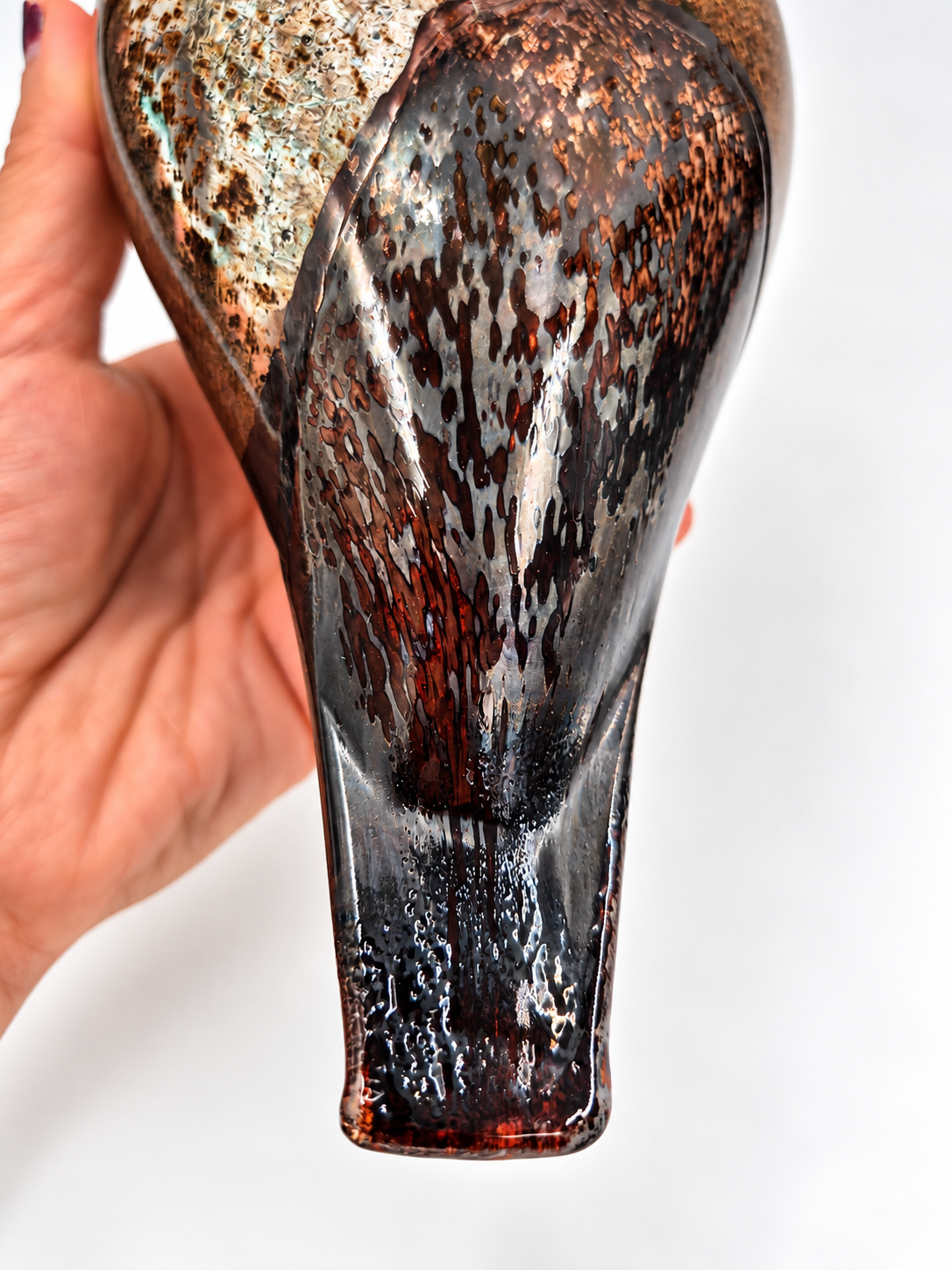 Signed Oiva Toikka Haahkatar Glass Bird, Nuutajärvi Finland