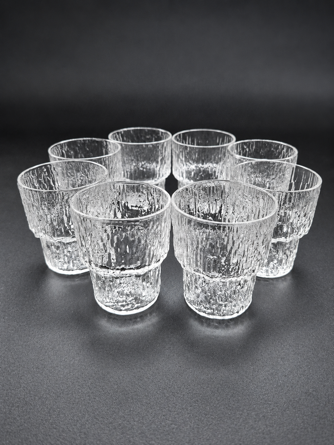 Iittala Paadar Snaps Glasses Set of 8 by Tapio Wirkkala – Vintage Finnish Glassware, 1970s