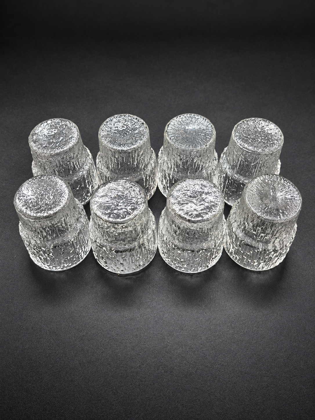 Iittala Paadar Snaps Glasses Set of 8 by Tapio Wirkkala – Vintage Finnish Glassware, 1970s