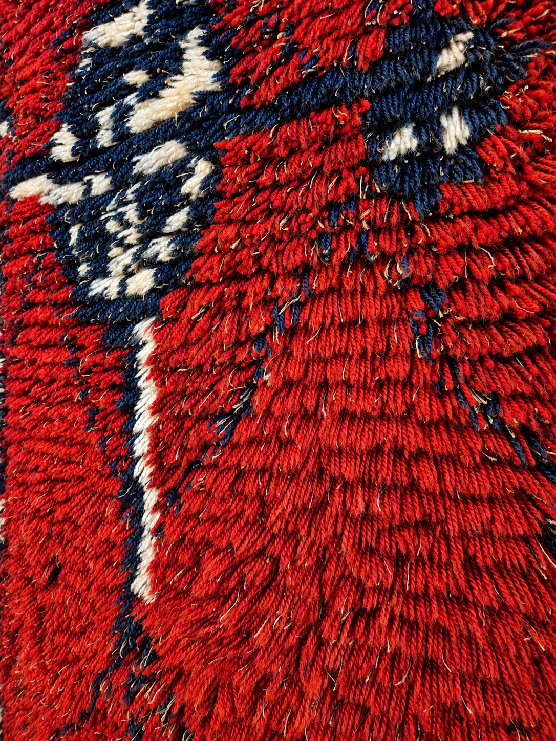 Vintage Finnish Ryijy “Noitarumpu” by Raija Gripenberg – Helmi Vuorelma 1960s Wool Wall Rug