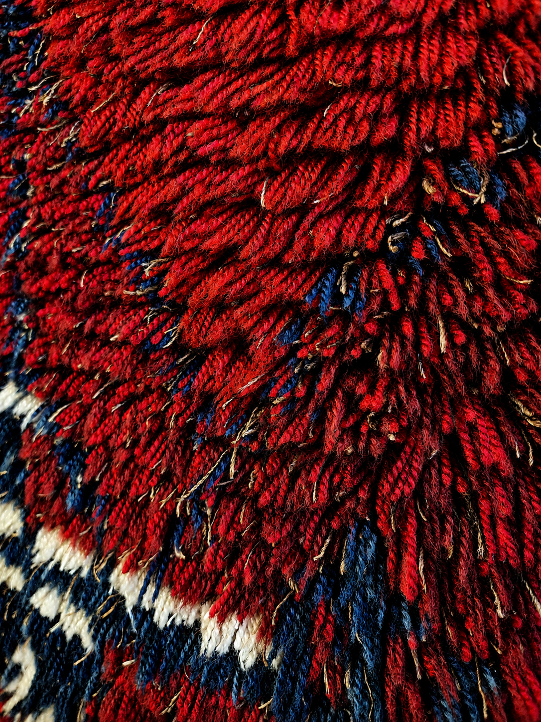 Vintage Finnish Ryijy “Noitarumpu” by Raija Gripenberg – Helmi Vuorelma 1960s Wool Wall Rug