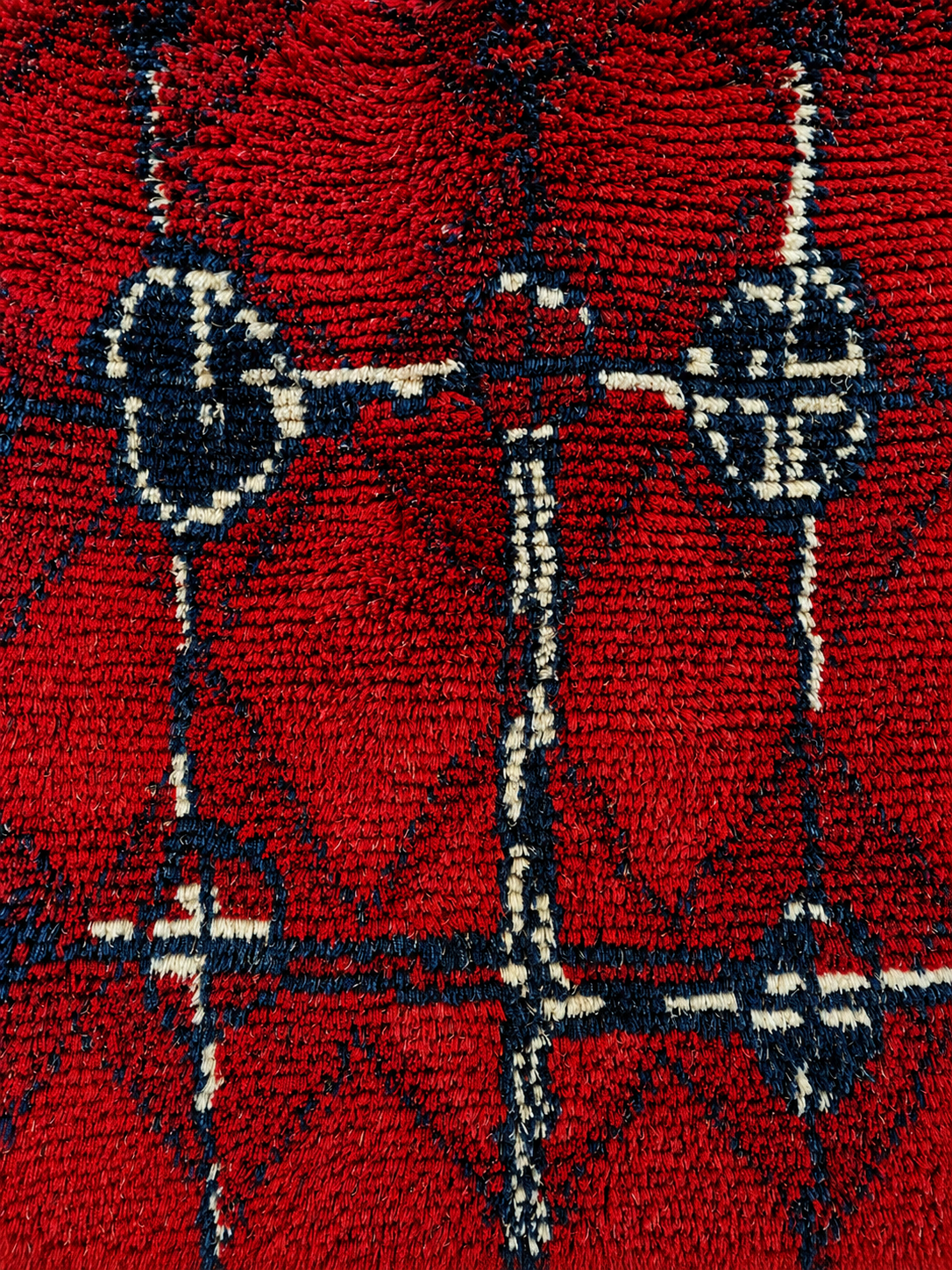 Vintage Finnish Ryijy “Noitarumpu” by Raija Gripenberg – Helmi Vuorelma 1960s Wool Wall Rug
