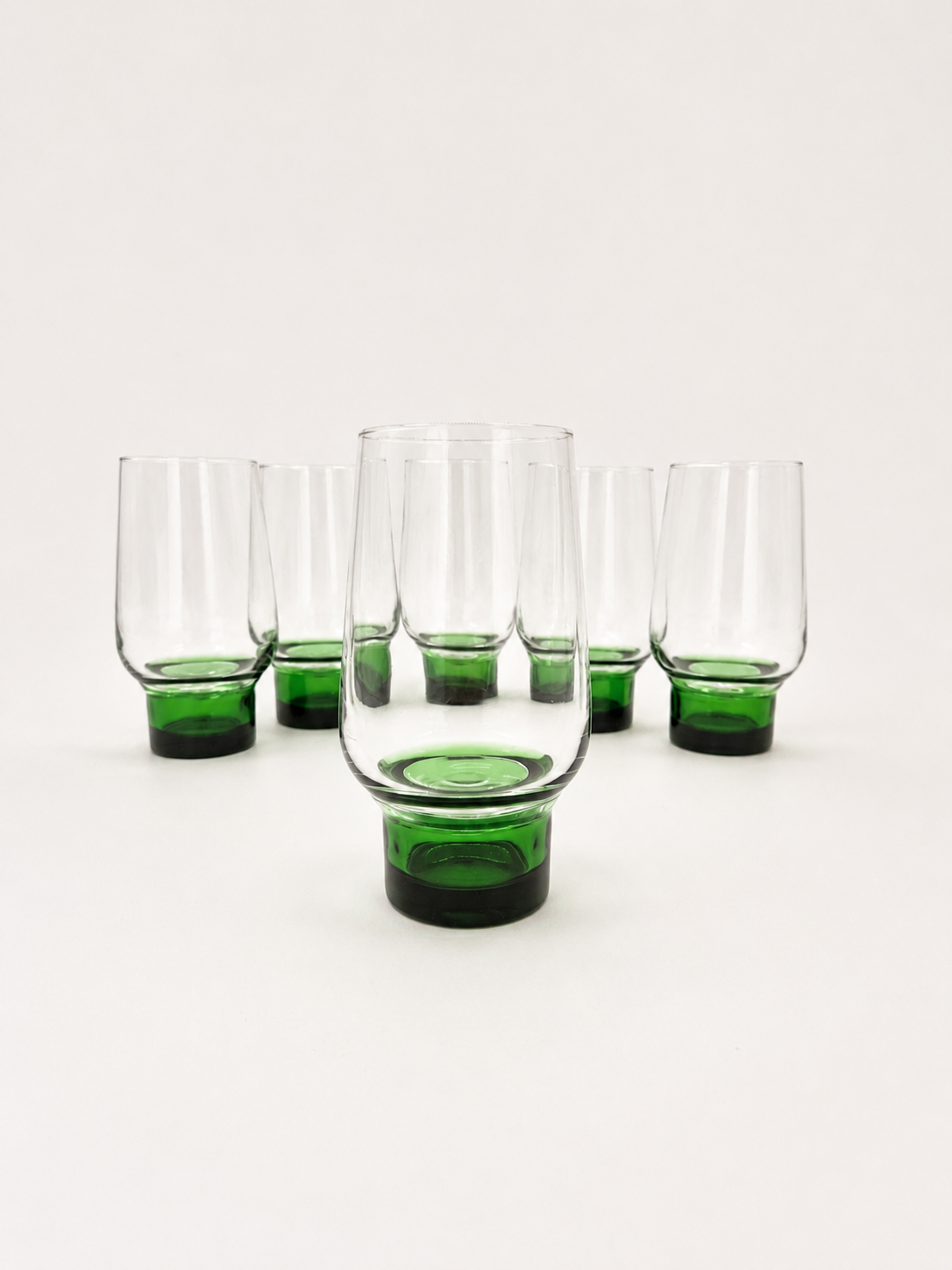 Set of 6 Vintage French Drinking Glasses