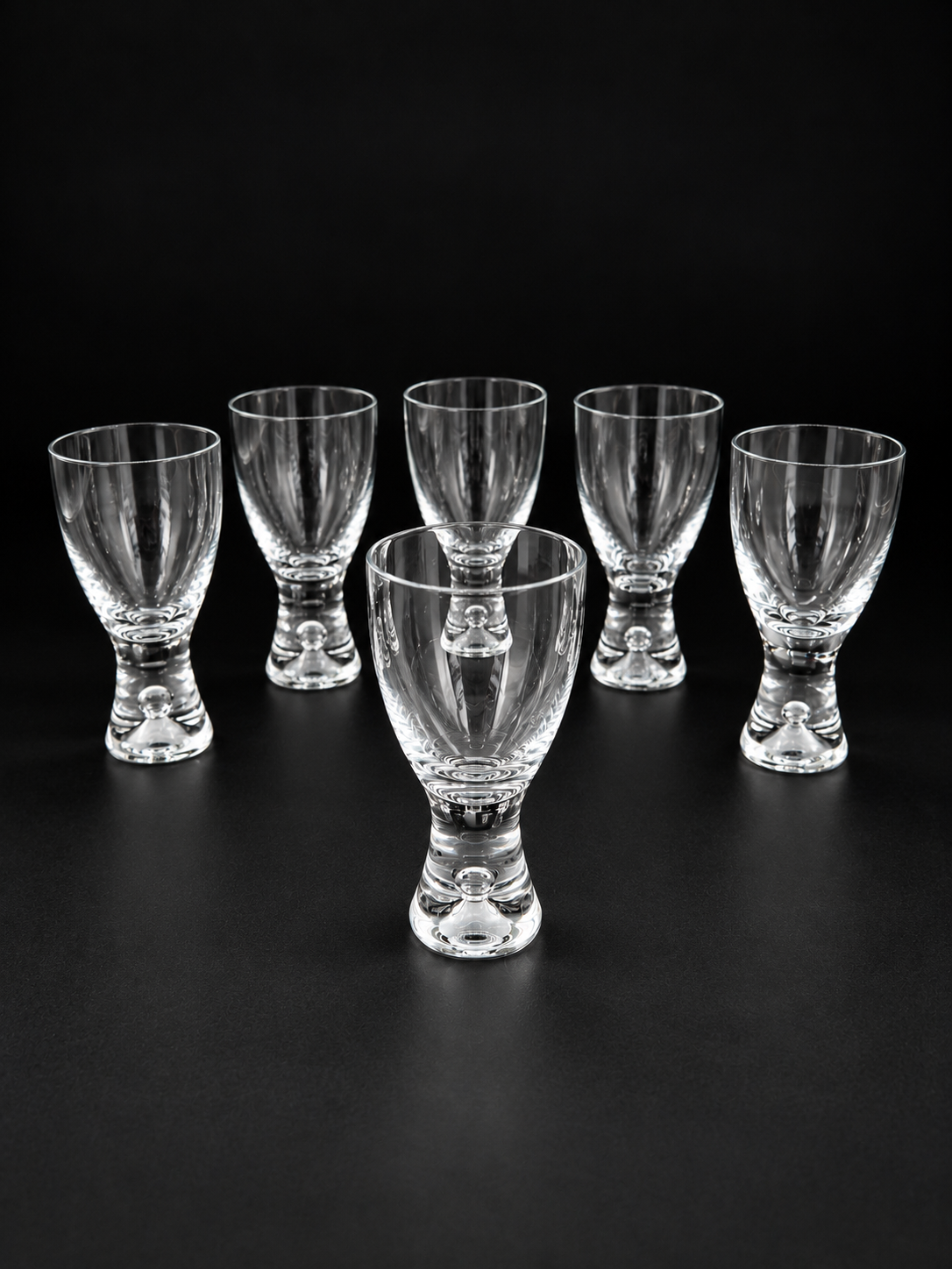 Vintage Iittala Wine Glasses by Tapio Wirkkala, Set of 6, Finnish Glassware