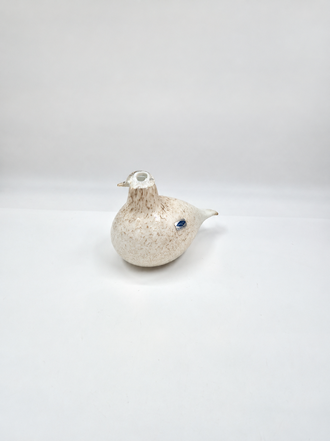 Oiva Toikka Riekko Glass Bird, Nuutajärvi Finland, Signed Finnish Design