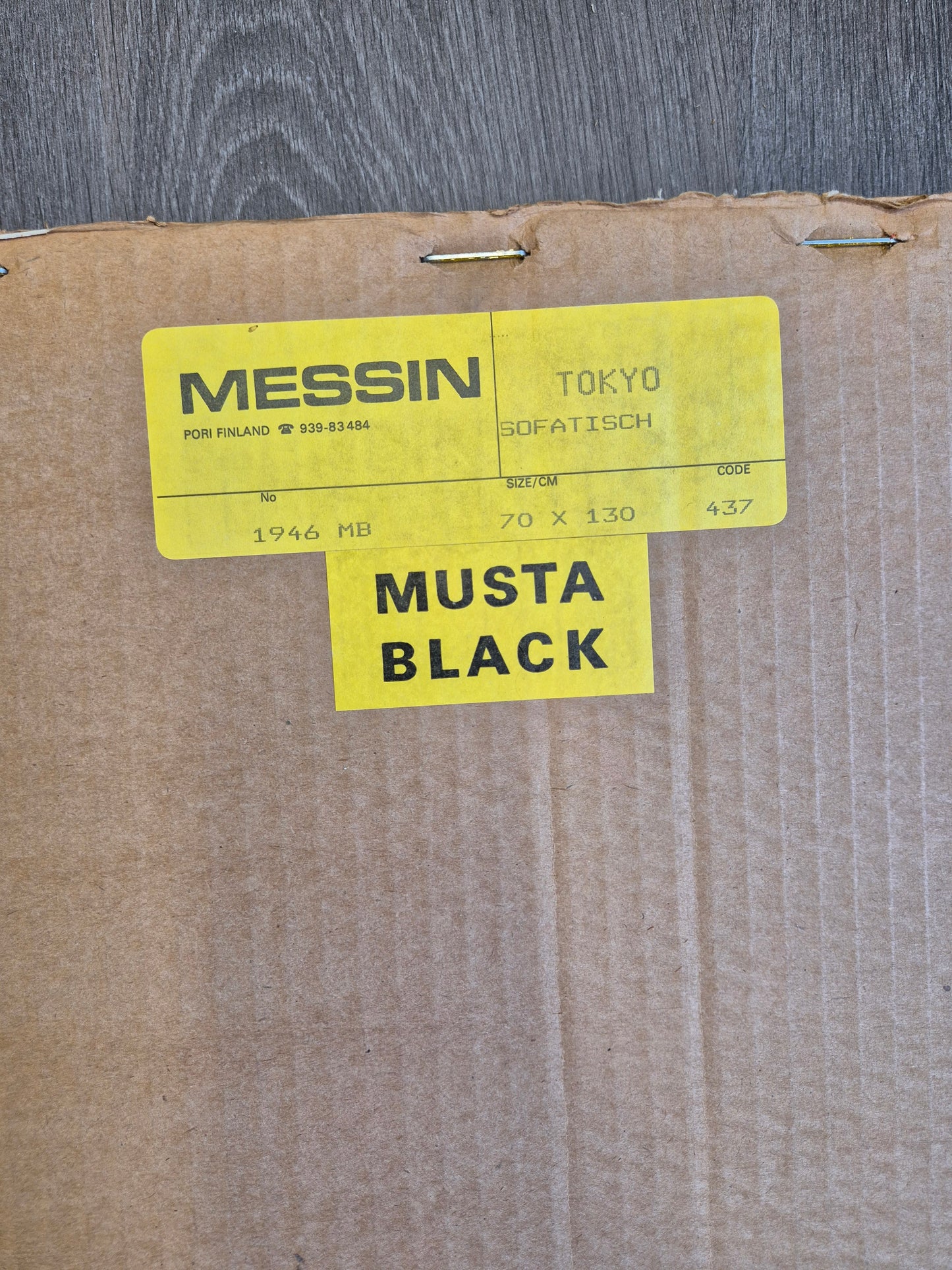 Tokyo Table – Rare Finnish Vintage Table by Messin Oy | Japanese-Inspired Design | Unused, Original Packaging | c. 1970s