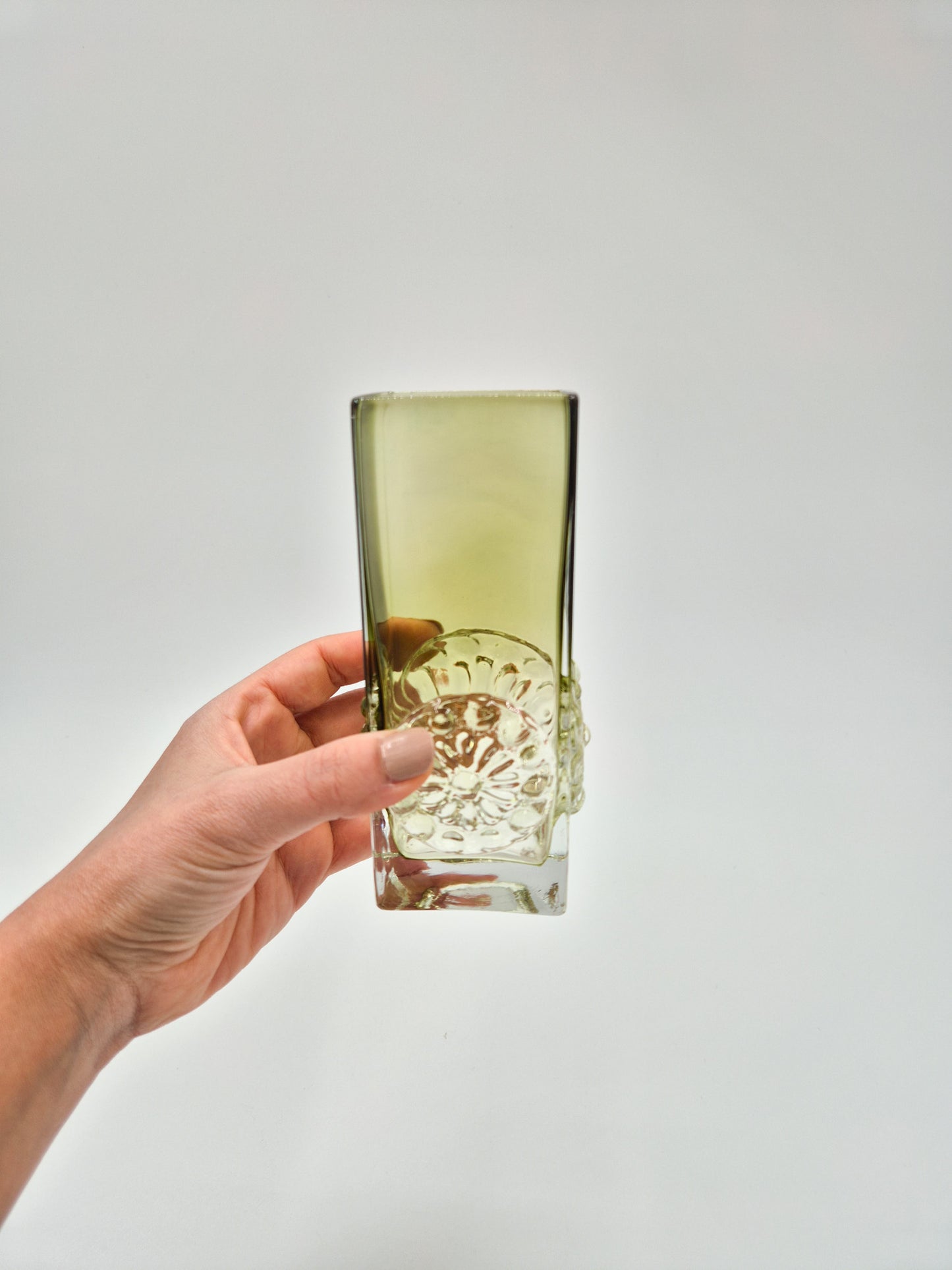 SEA Glasbruk Vase by Rune Strand – Vintage Swedish Art Glass Vase – Mid-Century Scandinavian Glass