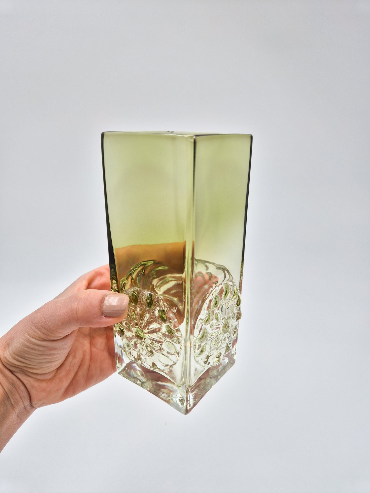 SEA Glasbruk Vase by Rune Strand – Vintage Swedish Art Glass Vase – Mid-Century Scandinavian Glass