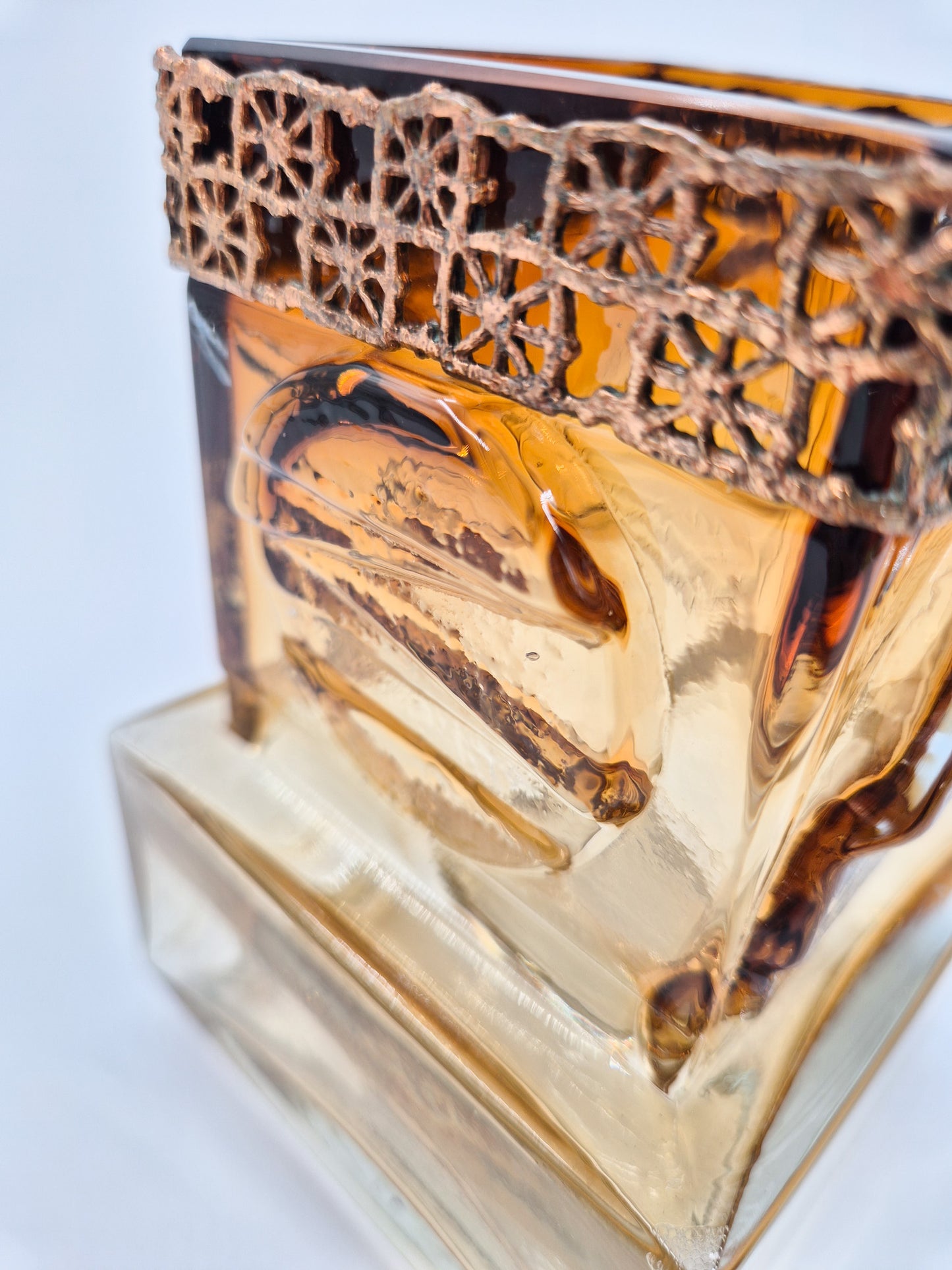 Kumela Pitsi Vase by Pentti Sarpaneva – Signed Vintage Finnish Art Glass