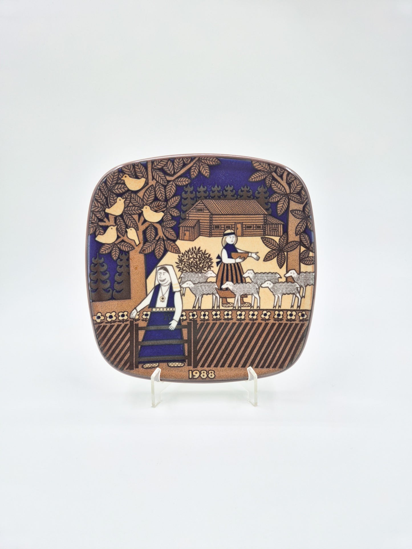 Arabia Kalevala Annual Plate 1988