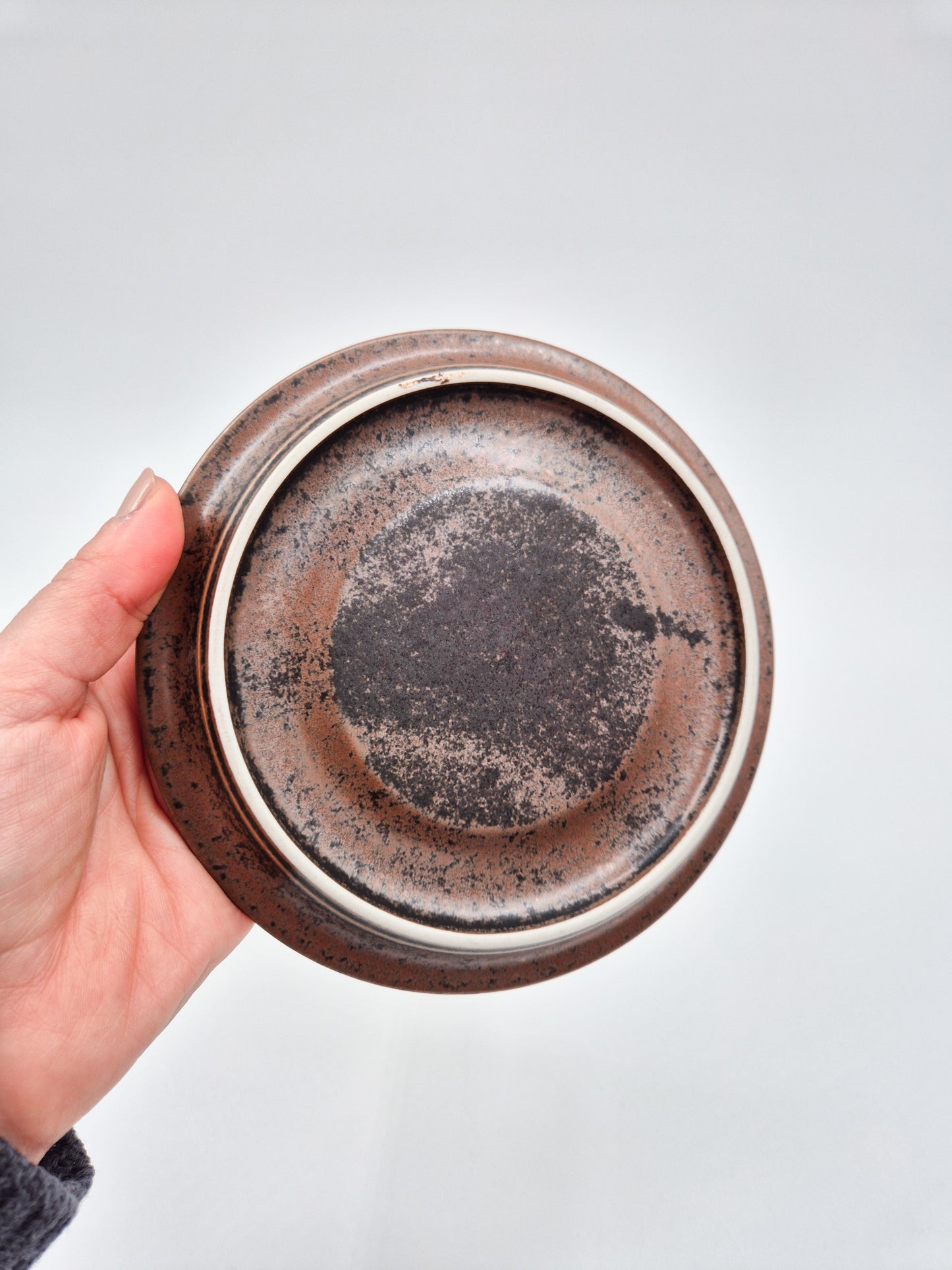 Vintage Arabia Finland Tea Cup and Saucer – Rustic Brown Nordic Stoneware