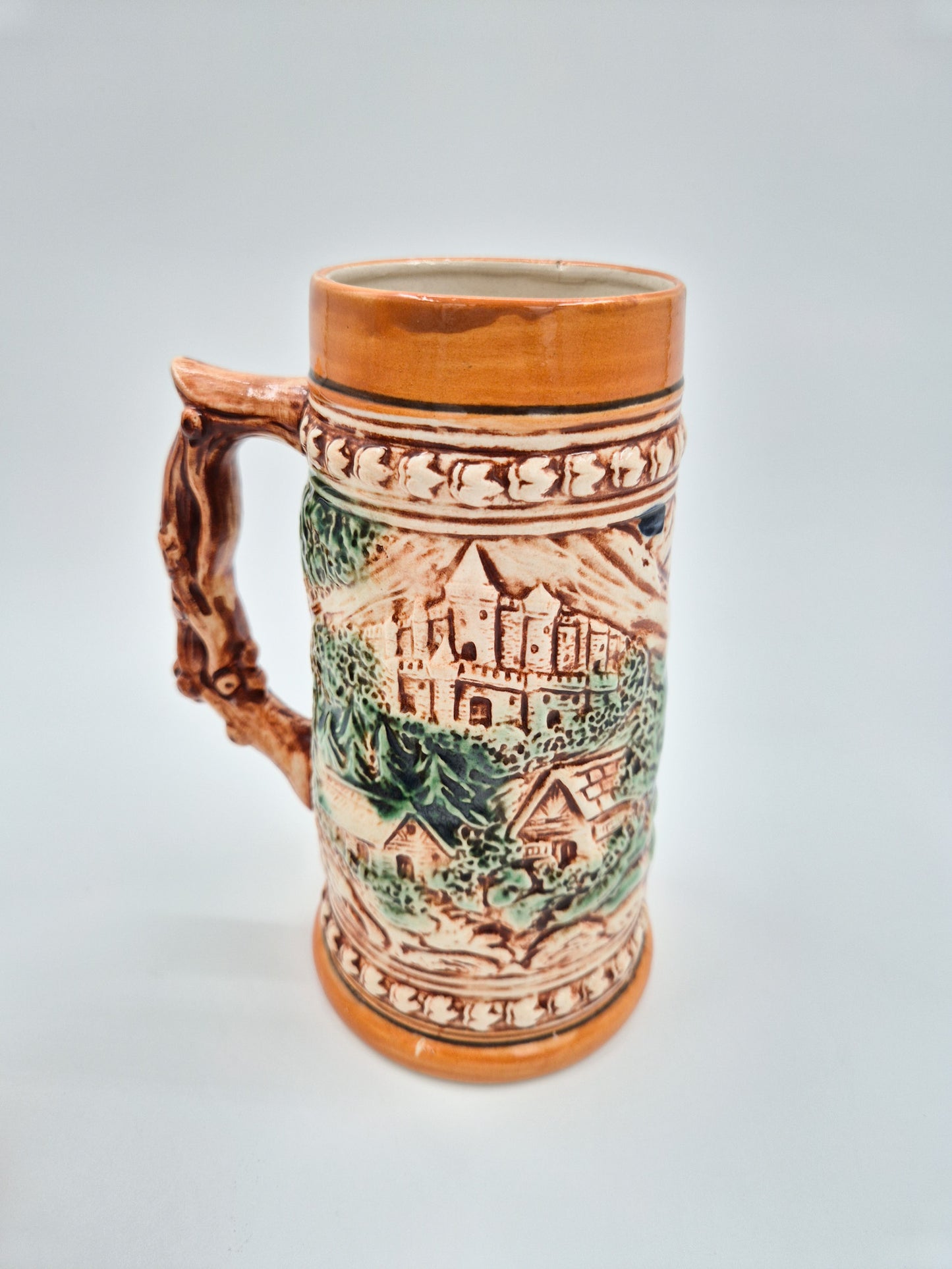 Vintage Pair of Ceramic Beer Steins
